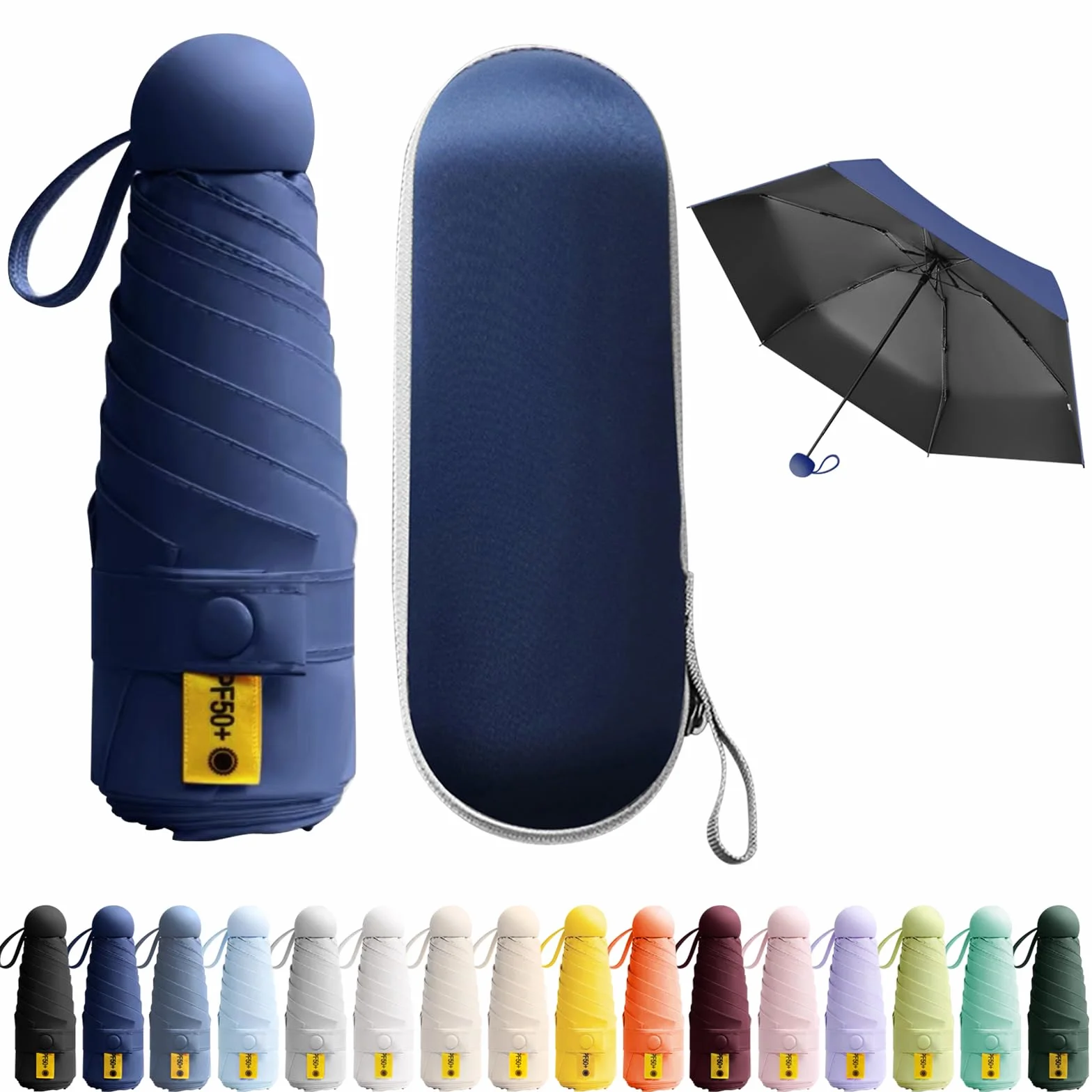 Mini Parasol Kieszonkowy, Składany Parasol Przeciwwiatrowy, Parasol Przeciwsłoneczny, Mini Parasol, Codzienne Podróże, Unisex