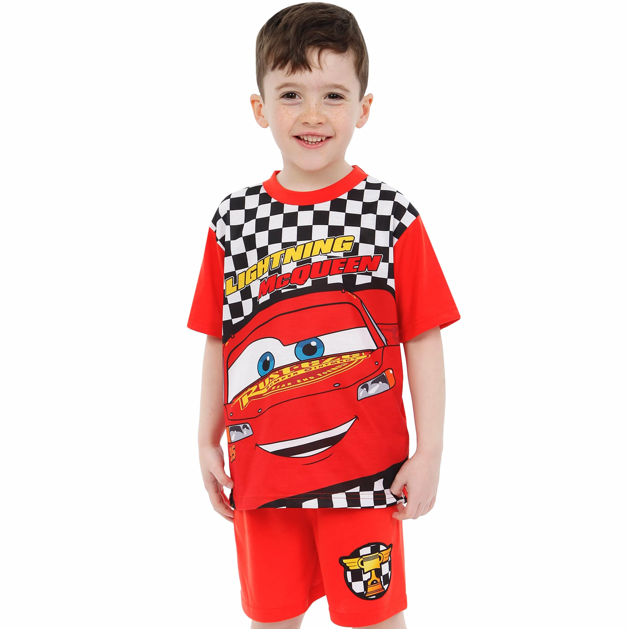 Disney Piżamy | Piżamy Z Zygzakiem McQueen | Krótkie Piżamy Dla Chłopców | Piżamy Cars