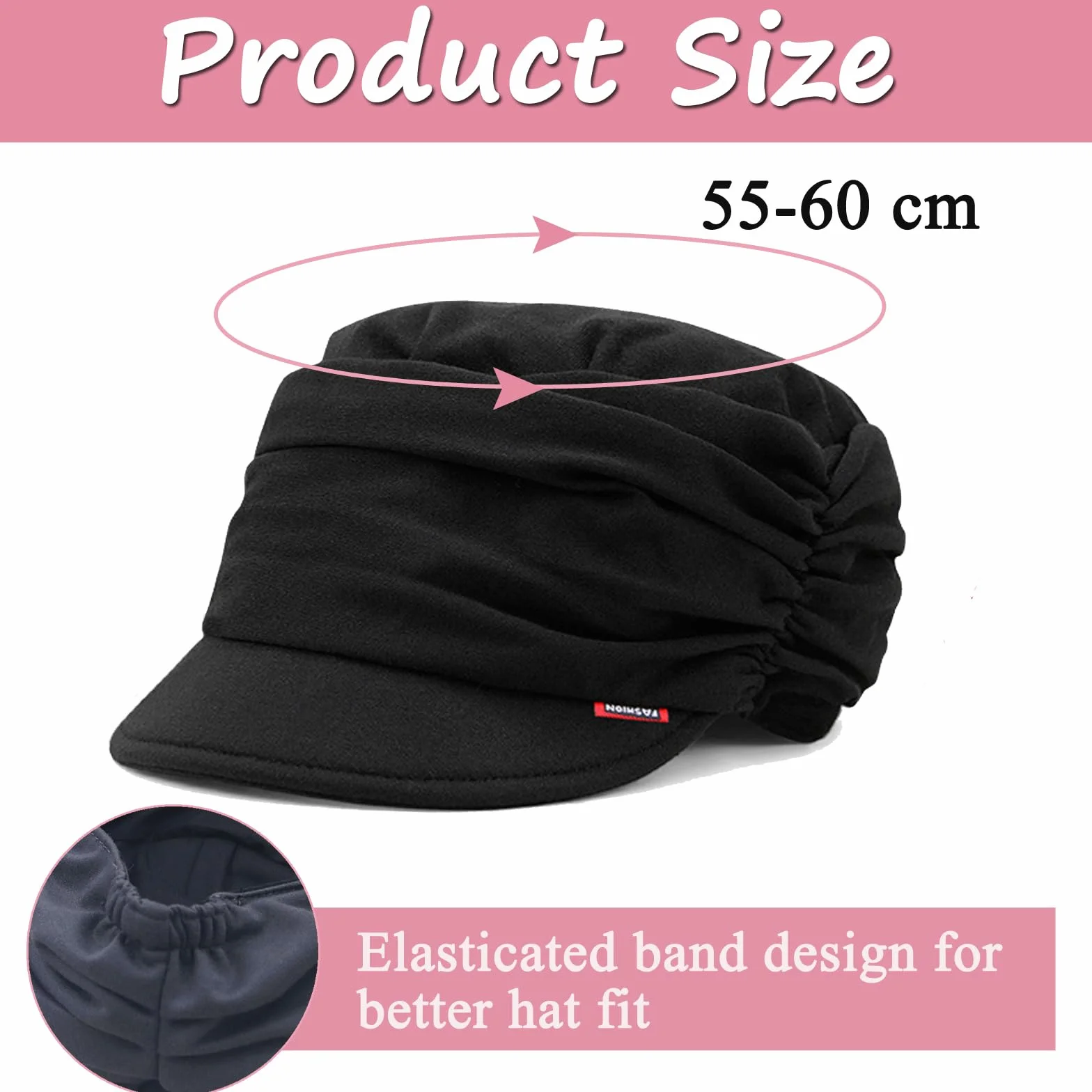 Damska miękka czapka z daszkiem z fałdami Newsboy Cap dla kobiet czapka z daszkiem dla kobiet chemia damska czapka balonowa Newsboy Cap Chemo Turban na wypadanie włosów damska czapka beret