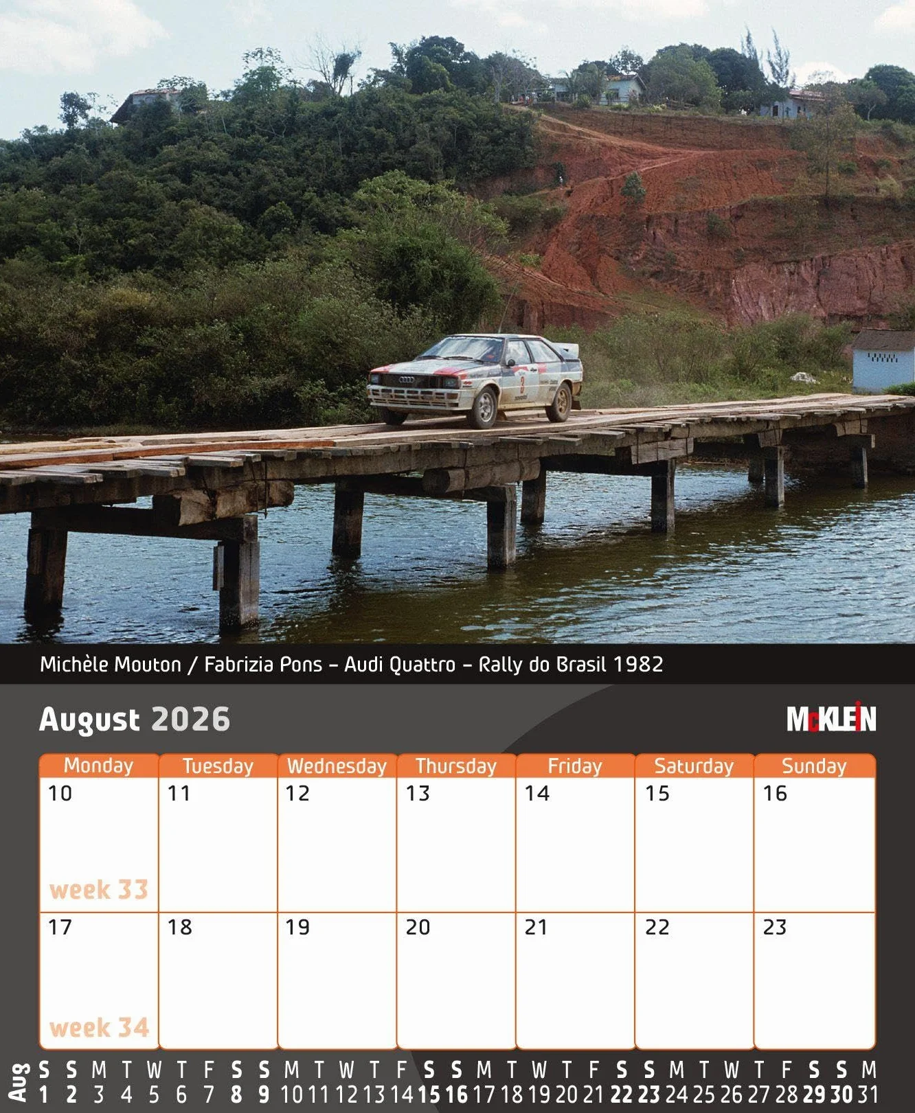 2026 Desktop Rally Calendar: History meets the Present