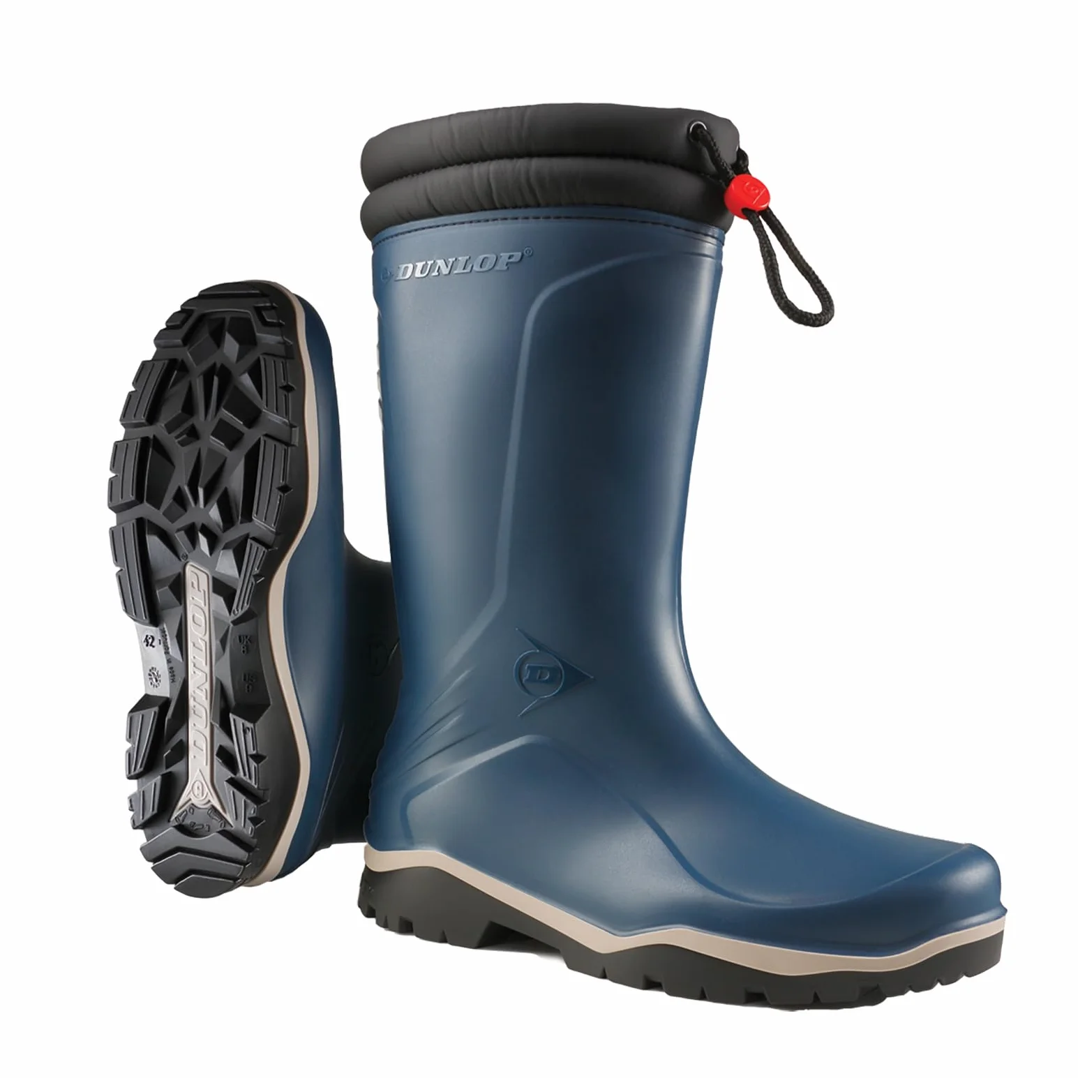 Dunlop K454061 Blizzard kalosze gumowe, niebieskie, 41 EU