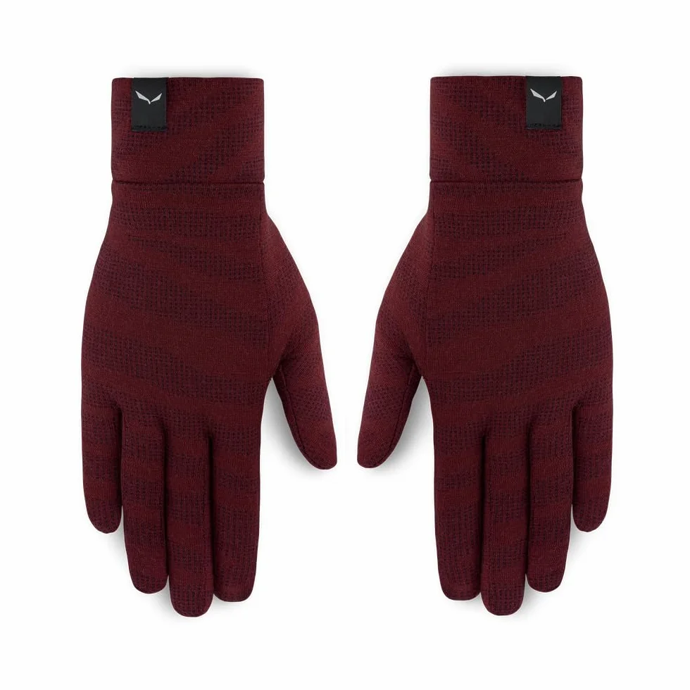 Salewa Cristallo Merino Rękawiczki damskie, czerwone, 7/M