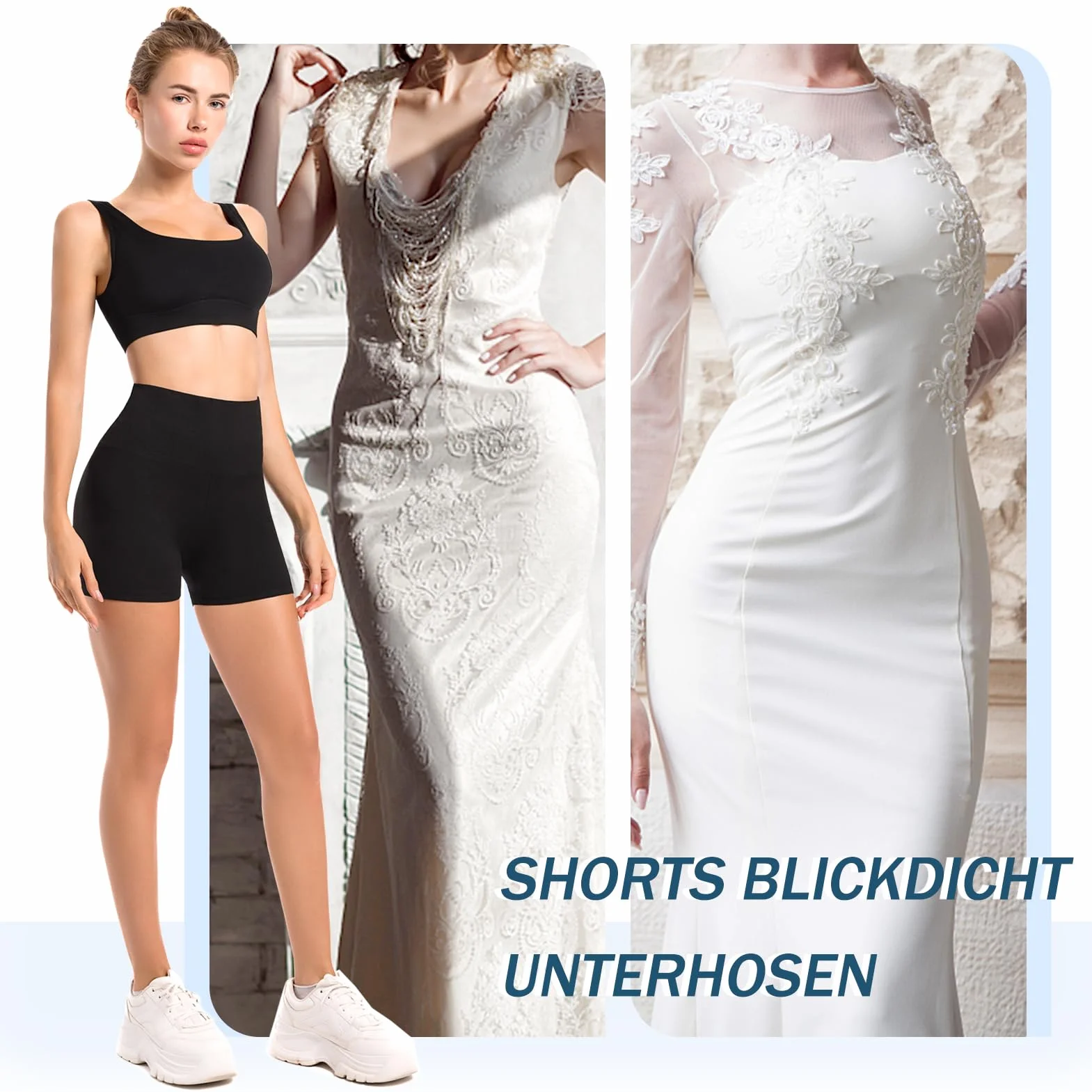Sportowe szorty damskie, nieprzezroczyste legginsy z wysokim stanem, szorty do jazdy na rowerze, jogi, fitnessu w lecie