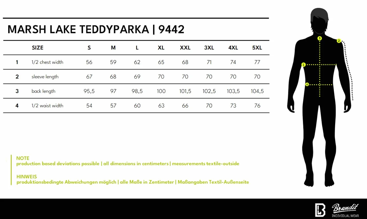 Brandit Brandit Marsh Lake Teddyparka męska Marsh Lake Teddyparka Men Mężczyźni,oliwkowy,3XL