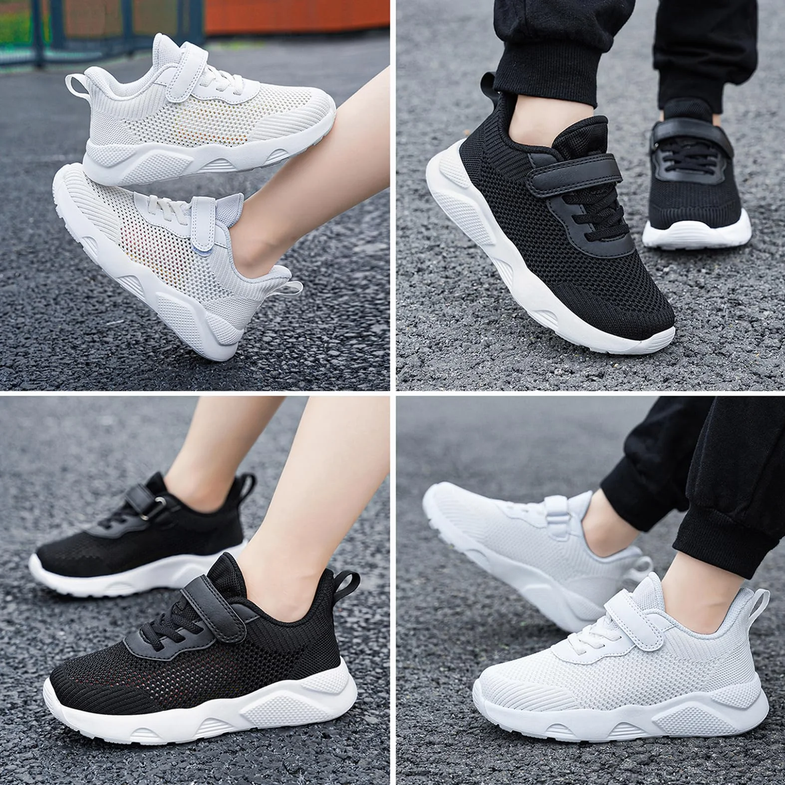 Unisex dziecięce buty do biegania antypoślizgowe dziewczyny lekkie buty sportowe na co dzień buty do chodzenia oddychające trampki trampki