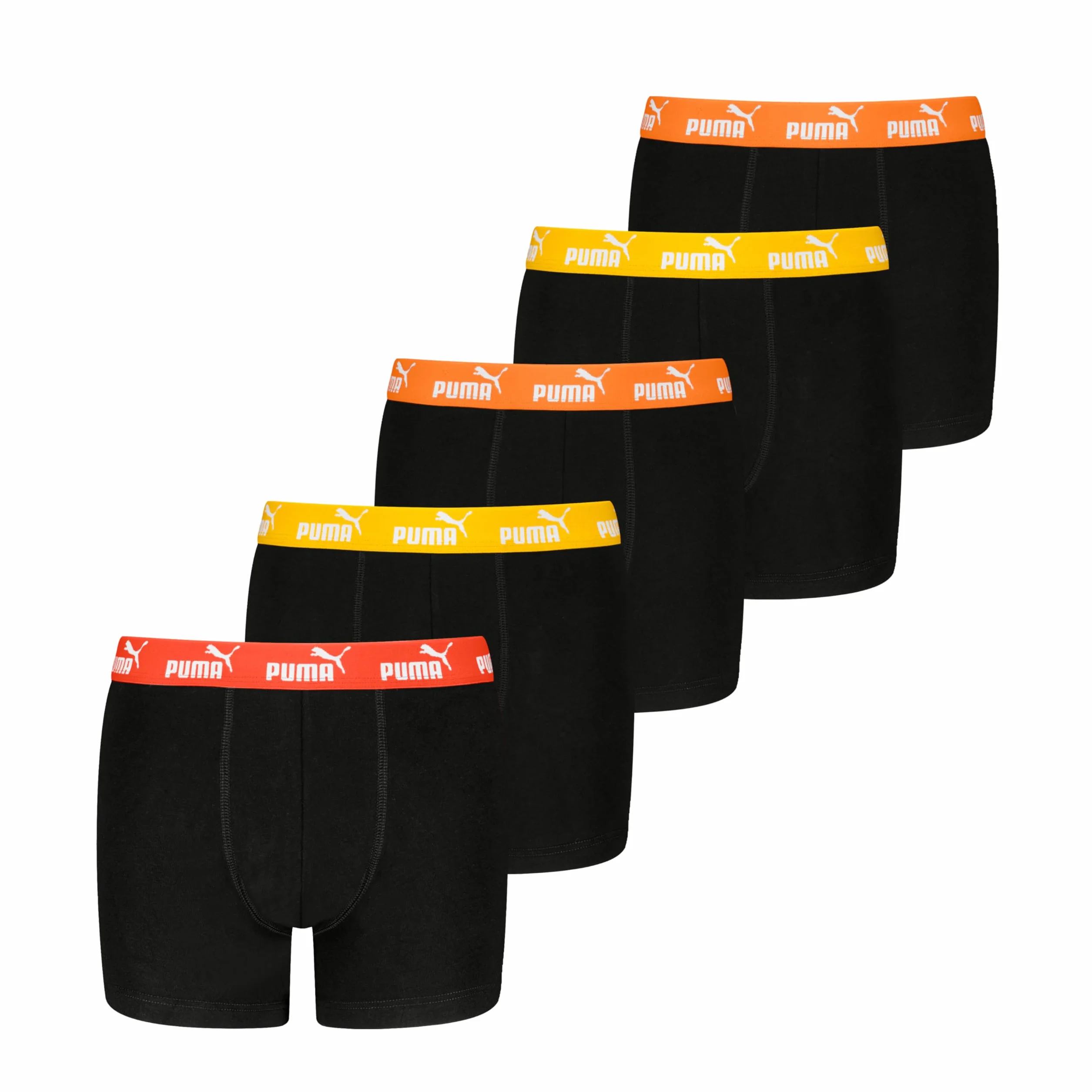 PUMA Jungen Basic Boxer (5-pak), Czarny, 146-152