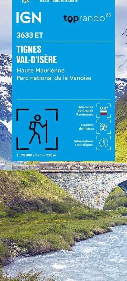3633ET TIGNES.VAL D'ISERE.HAUTE MAURIENNE: 1:25000