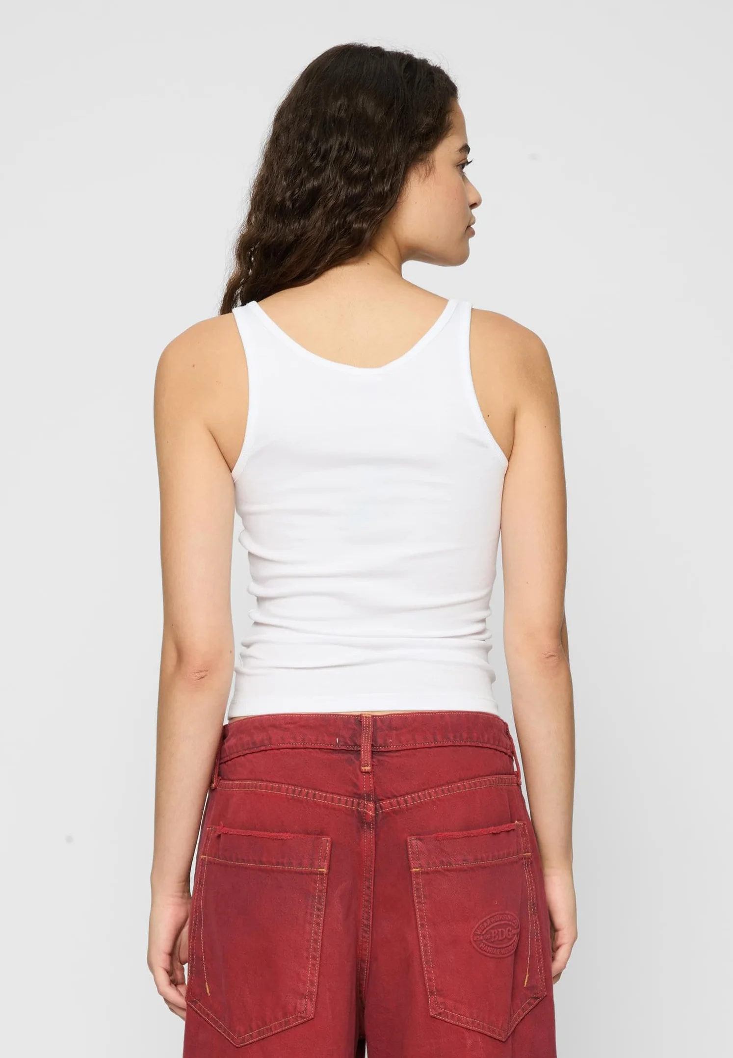 Urban Classics Damski top damski Organic Basic Rib Top 2-pak czarny + bia?y XL, czarny + bia?y, XL