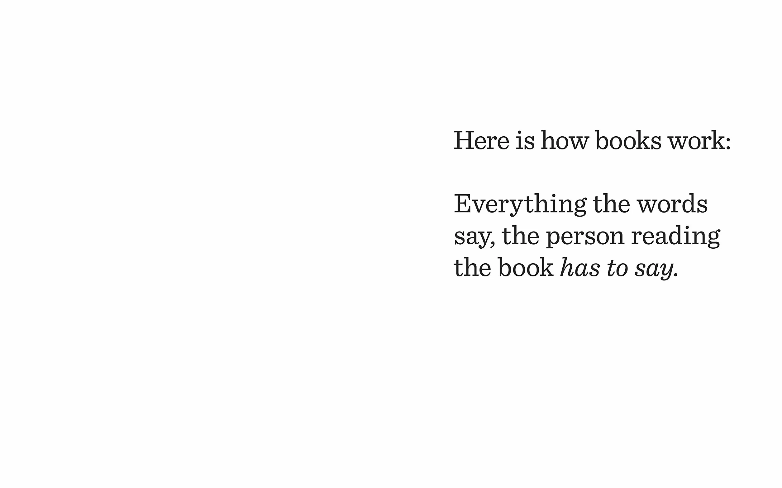 The Book With No Pictures: A Hilarious Read Out Loud Book for Kids Young and Old
