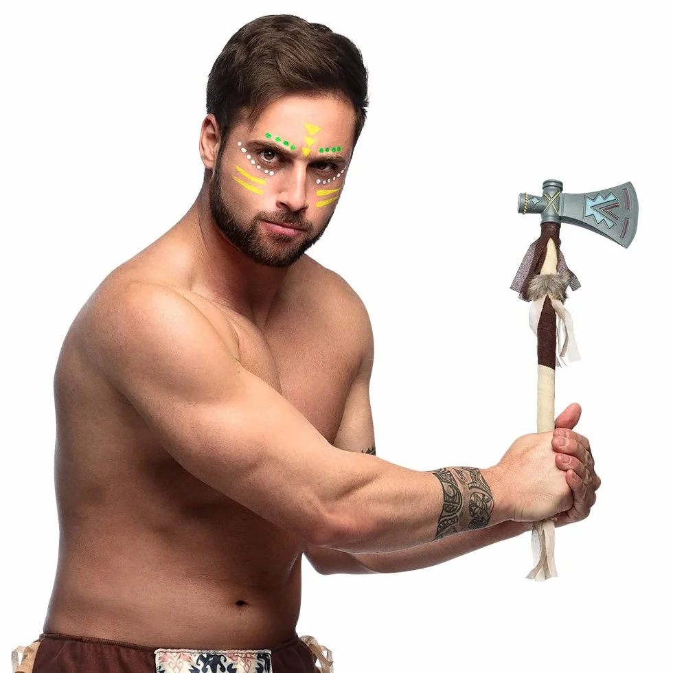 Boland 44143 - Indian Axe Tomahawk, 45 cm, topór bojowy, topór, karnawaB, halloween, impreza tematyczna, kostium, teatr, akcesoria