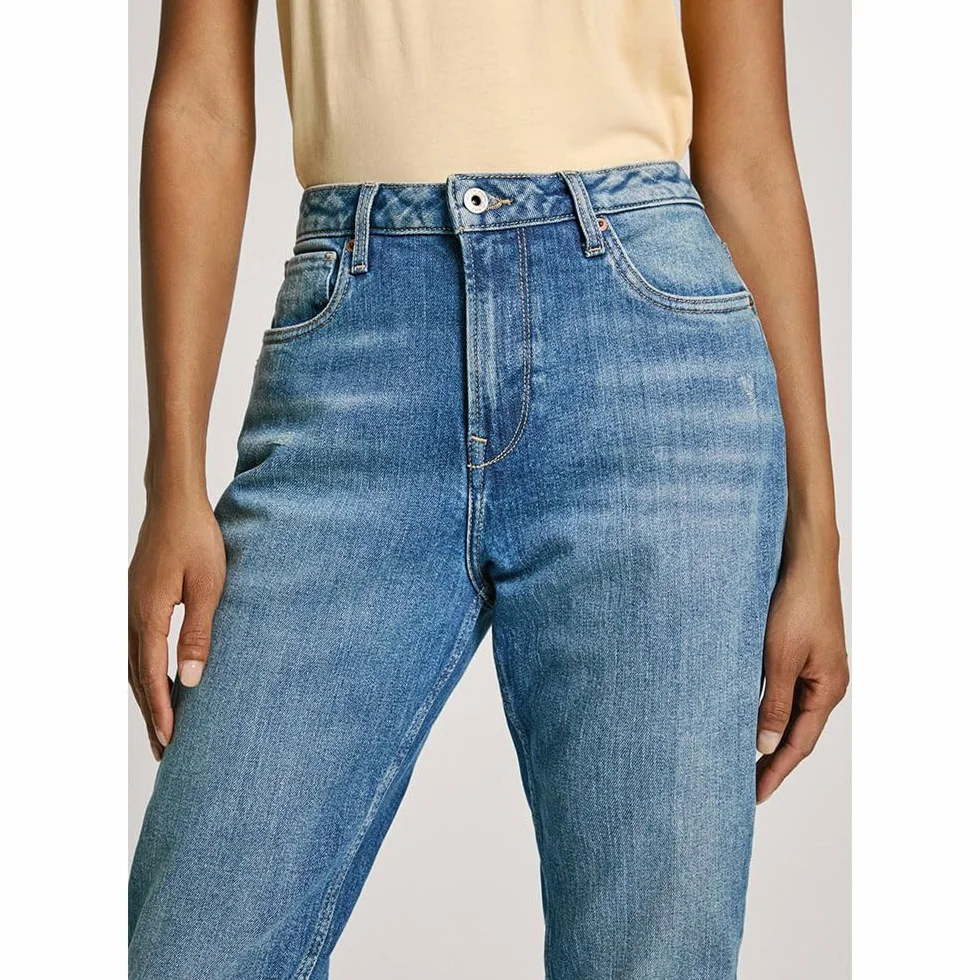 Pepe Jeans Zwężane Dżinsy Hw Pl204591 - Dżins Kobiety