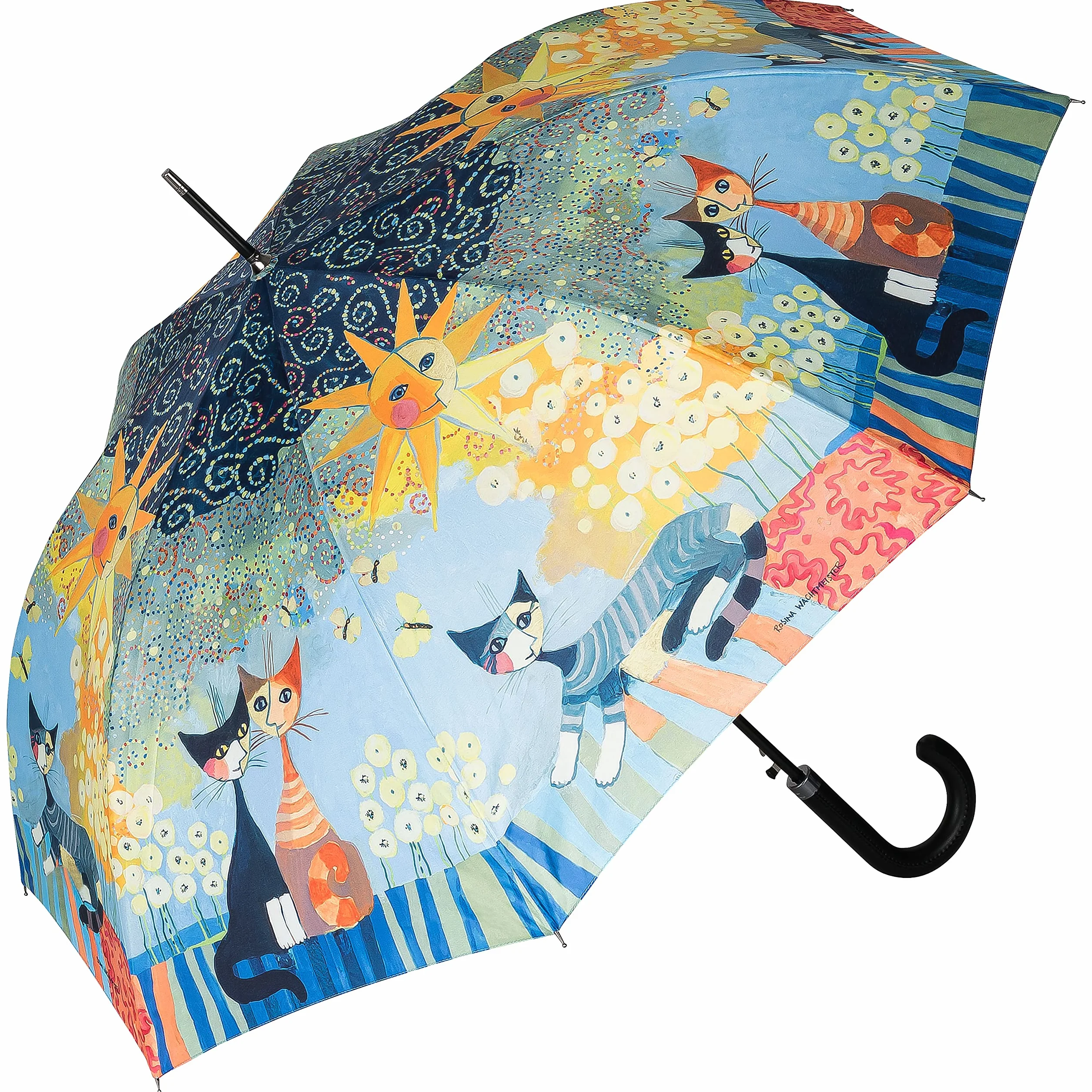 VON LILIENFELD parasol Rosina Wachtmeister Dolce Vita automatyczne otwieranie parasol z trzciny artystycznej stabilny wiatroodporny