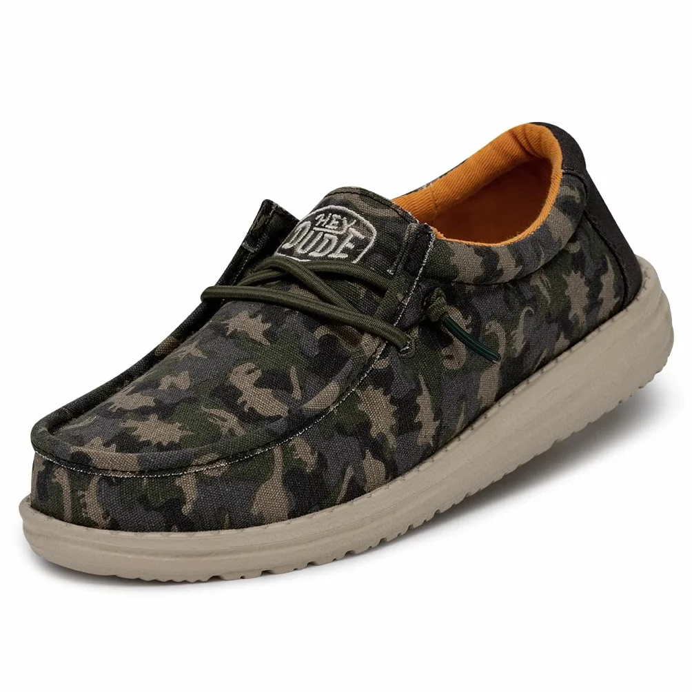 Hey Dude Wally Youth Camodino Moccasin, Musk, 36 EU, pi?mo, 36 EU