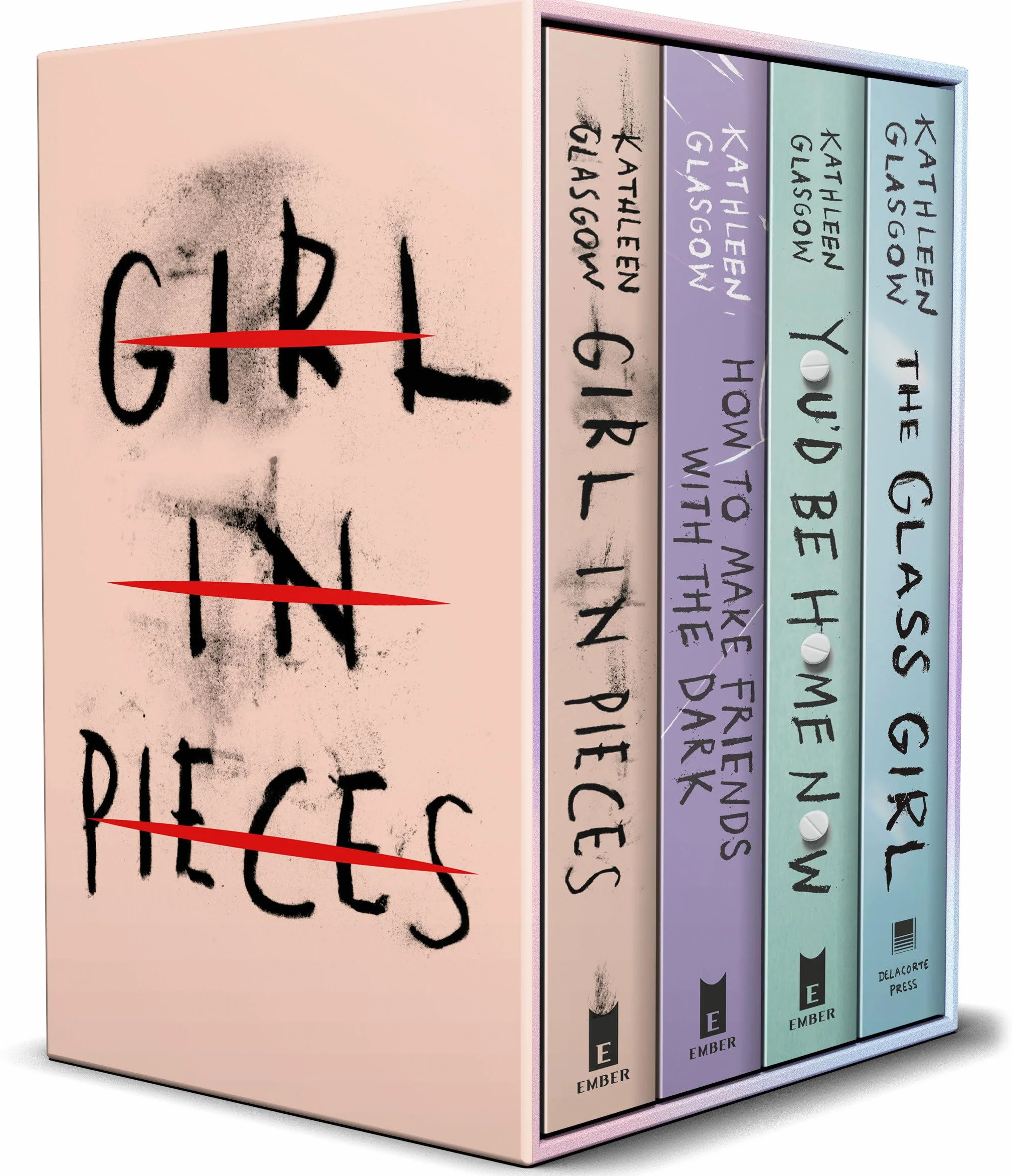 Kathleen Glasgow 4-Book Boxed Set: Girl in Pieces; How to Make Friends with the Dark; You'd Be Home Now; The Glass Girl