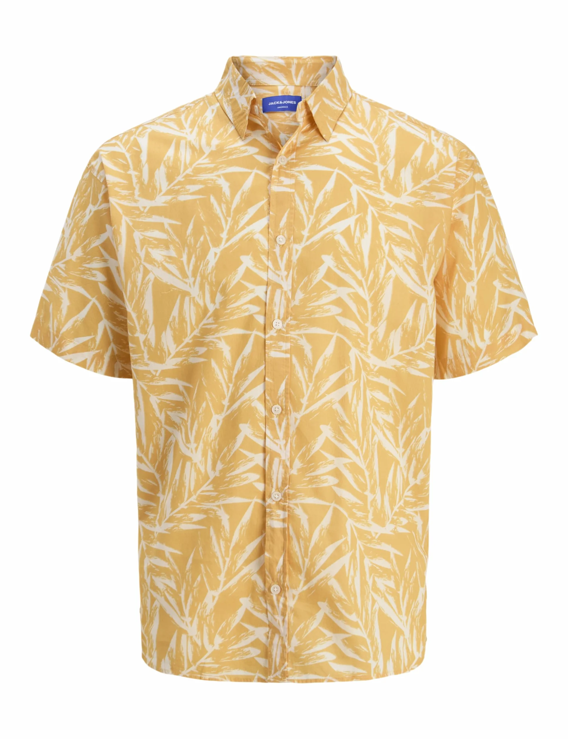 JACK & JONES Jorjoshua Split Aop Shirt Ss męska, Golden Apricot, M