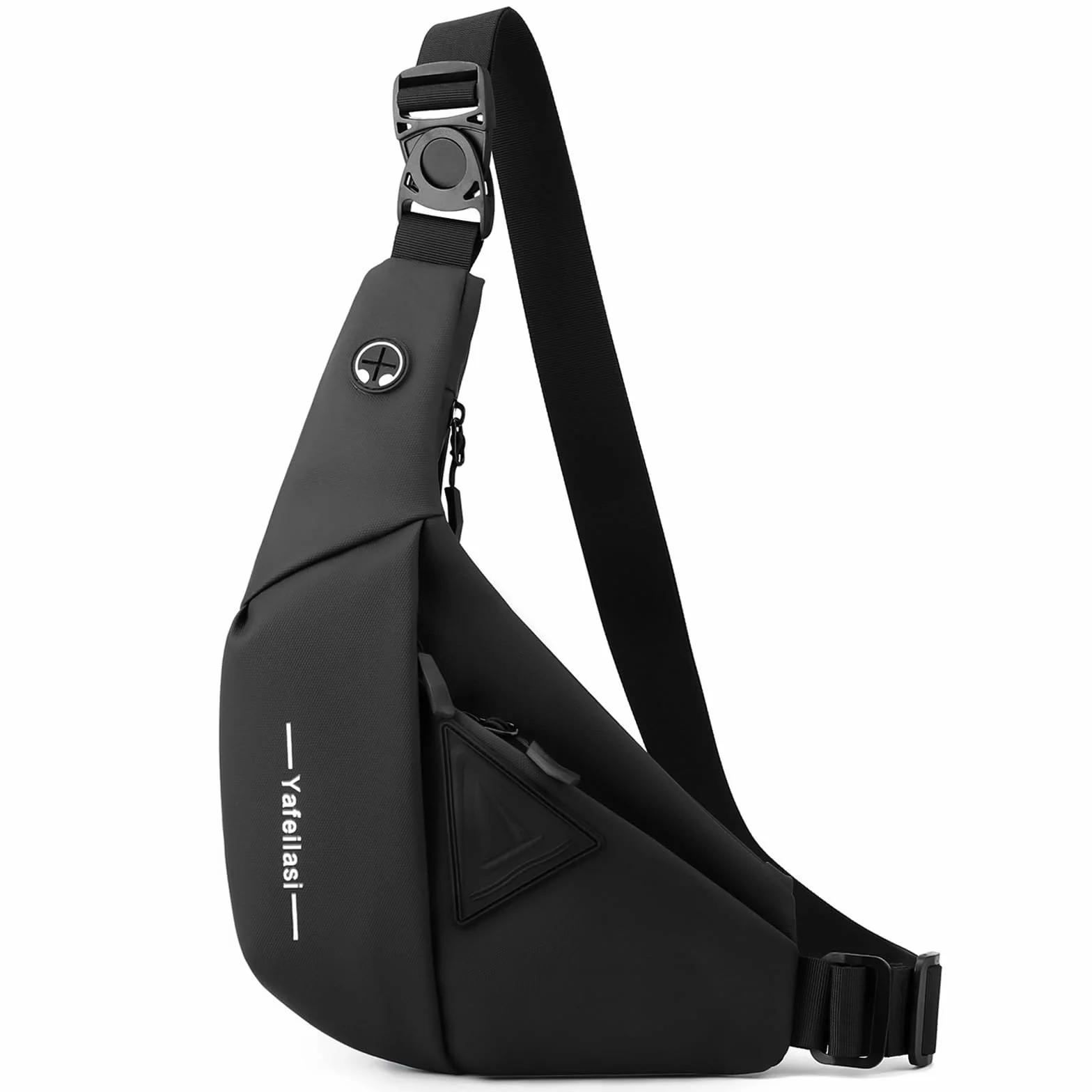 VARLIVOO Fashion męska Sling Bag Męska torba na klatkę piersiową Plecak Torby na ramię Torba na ramię Szkoła Podróże Piesze wycieczki Camping Kolarstwo Outdoor Sports Siłownia Wodoodporny poliester Plecak na ramię Czarny B