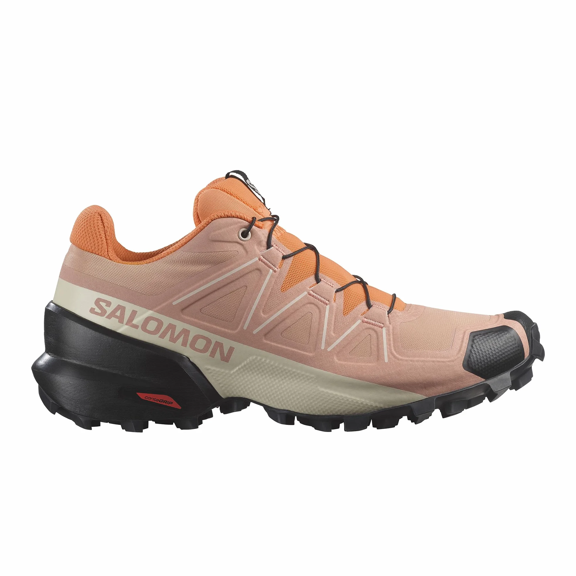 Salomon Damskie buty do biegania w terenie Speedcross, Kamea brązowy/czarny/rajski ptak, 41 1/3 EU