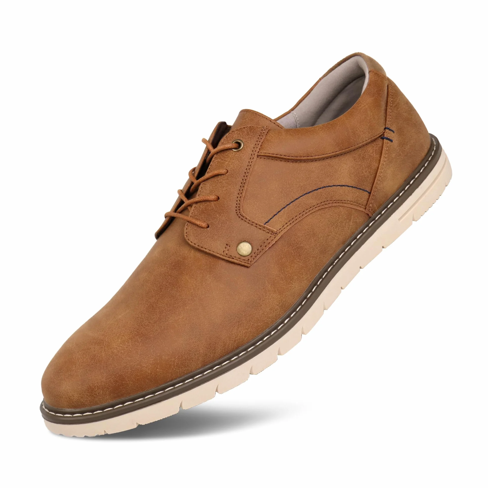 Hawkwell Eleganckie Sneakersy Męskie Typu Oxford – Wygodne Półbuty Biznesowe Casual, Duże Rozmiary (45-52)