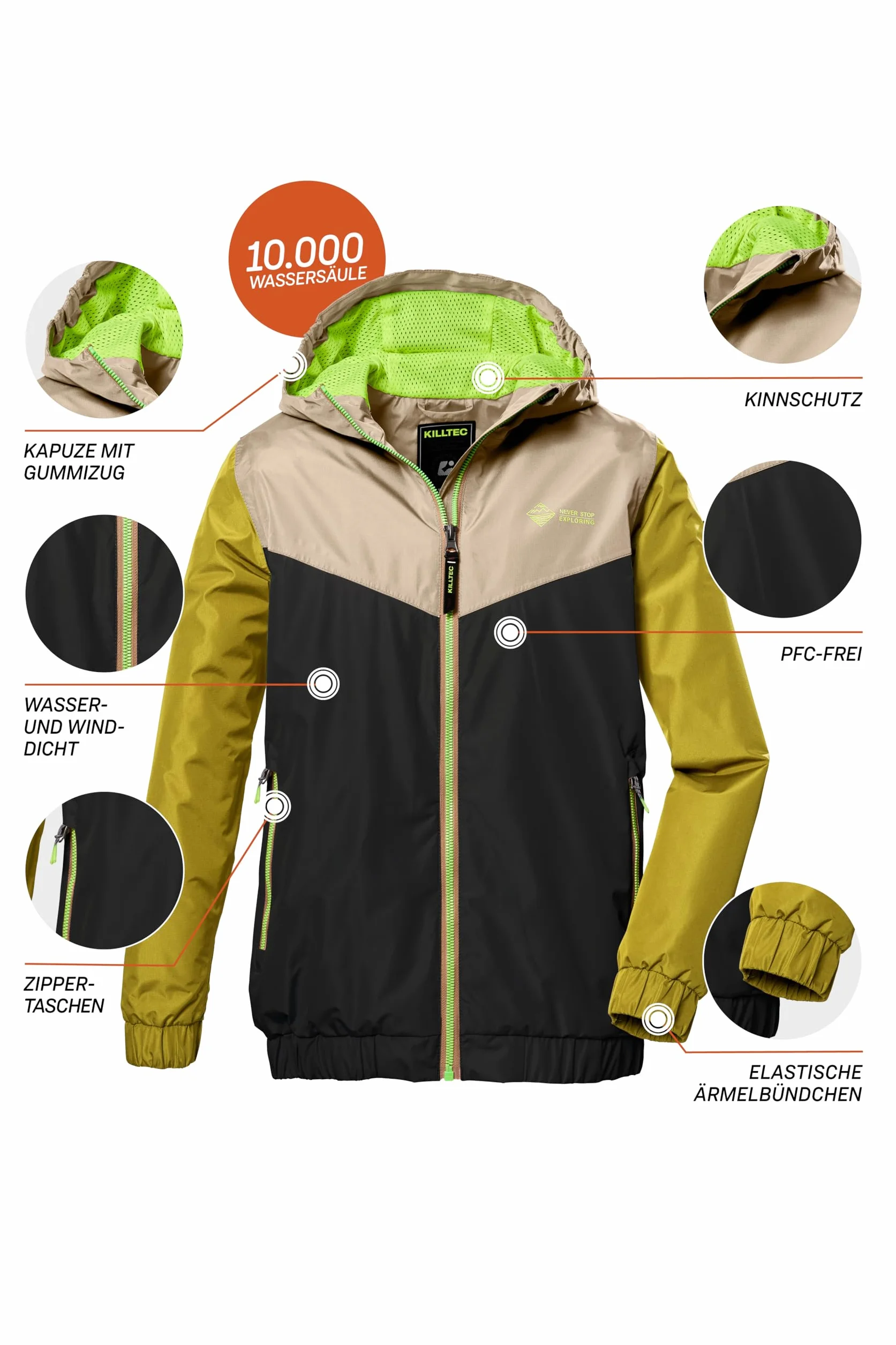 Killtec Funkcjonalna kurtka/kurtka outdoorowa z kapturem Boy´s Kos 288 Bys Jckt
