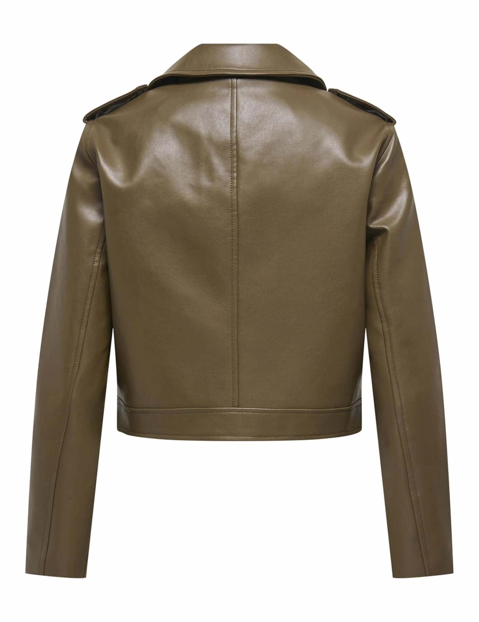 JdY Damska kurtka Jdymoxy Faux Leather OTW Hab, Teak, M, drewno tekowe, M