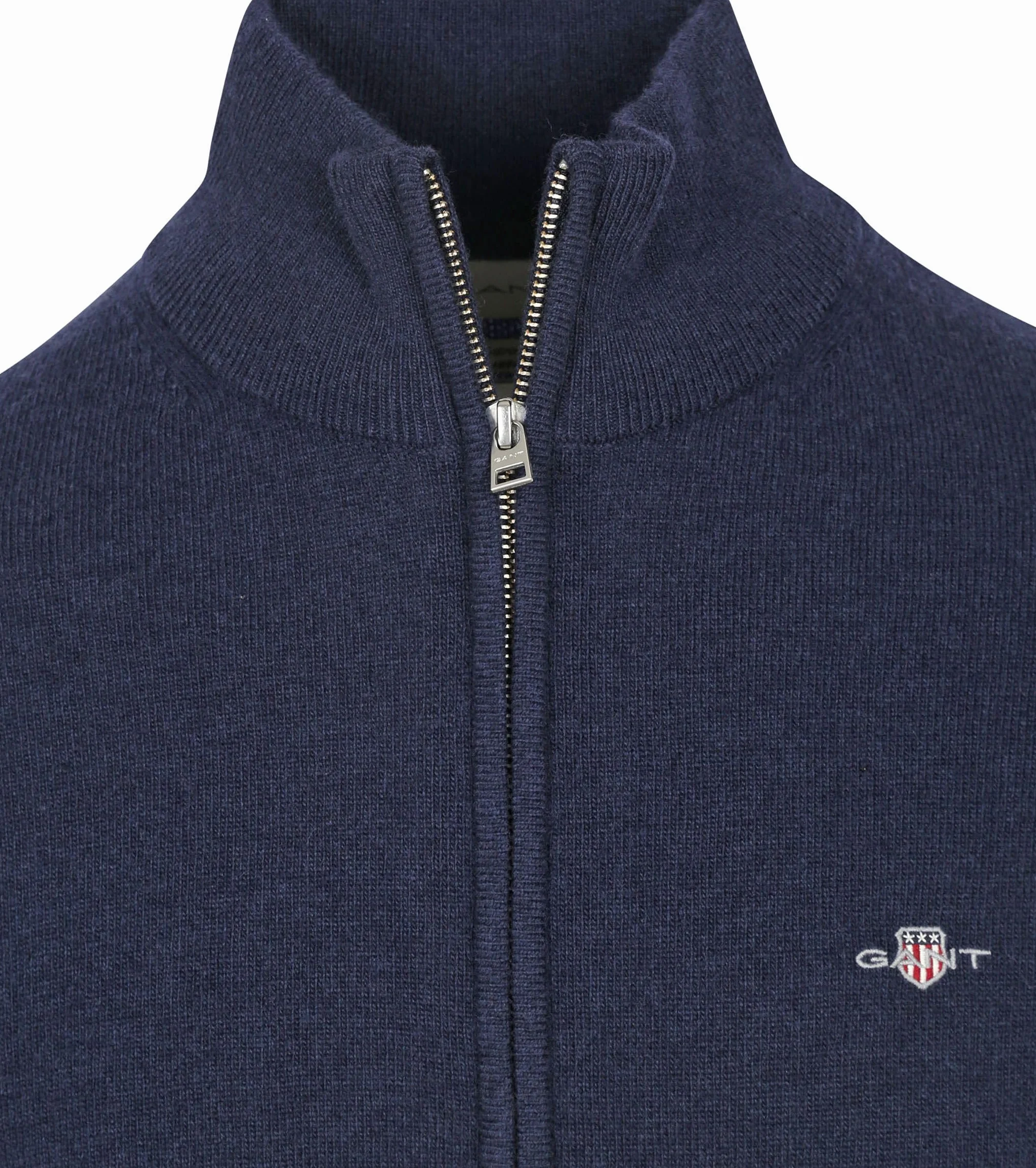 EXTRAFINE LAMBSWOOL Zip CARDIGAN, morski, M