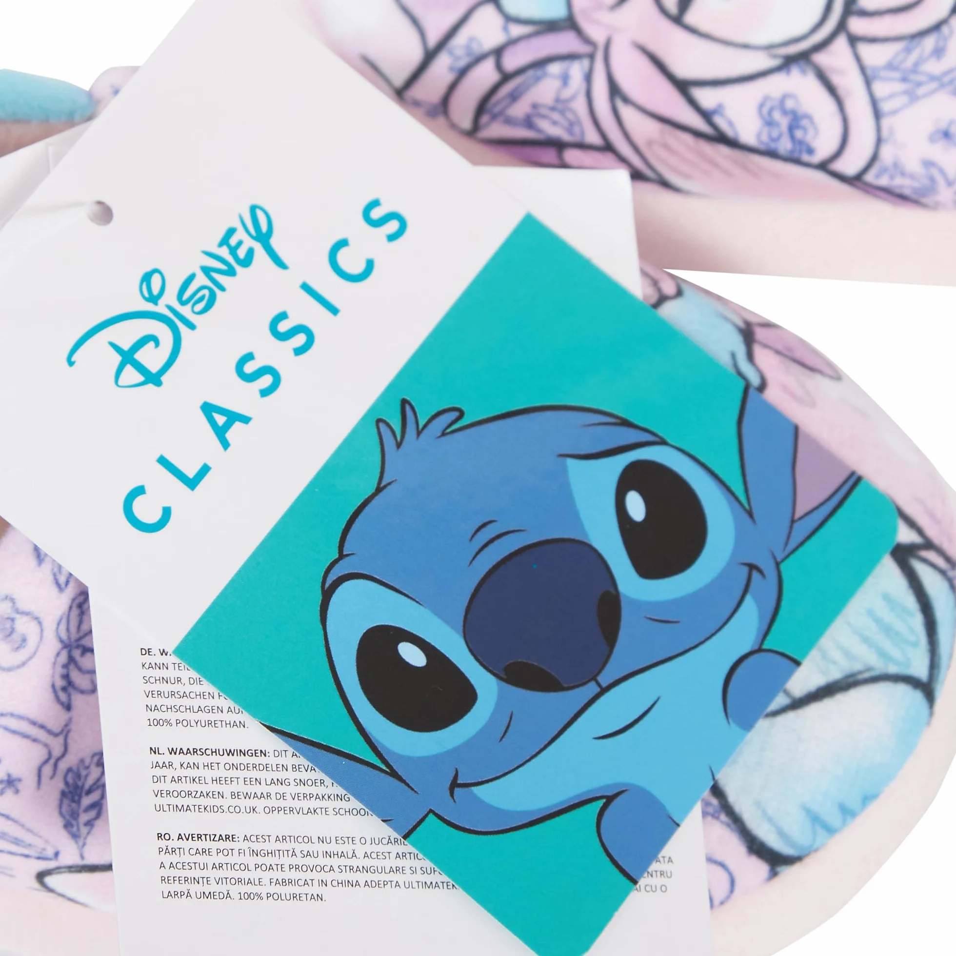 Disney Dziewczęce kapcie dla dzieci Stitch & Angel Slip On Warm House Shoes Mules