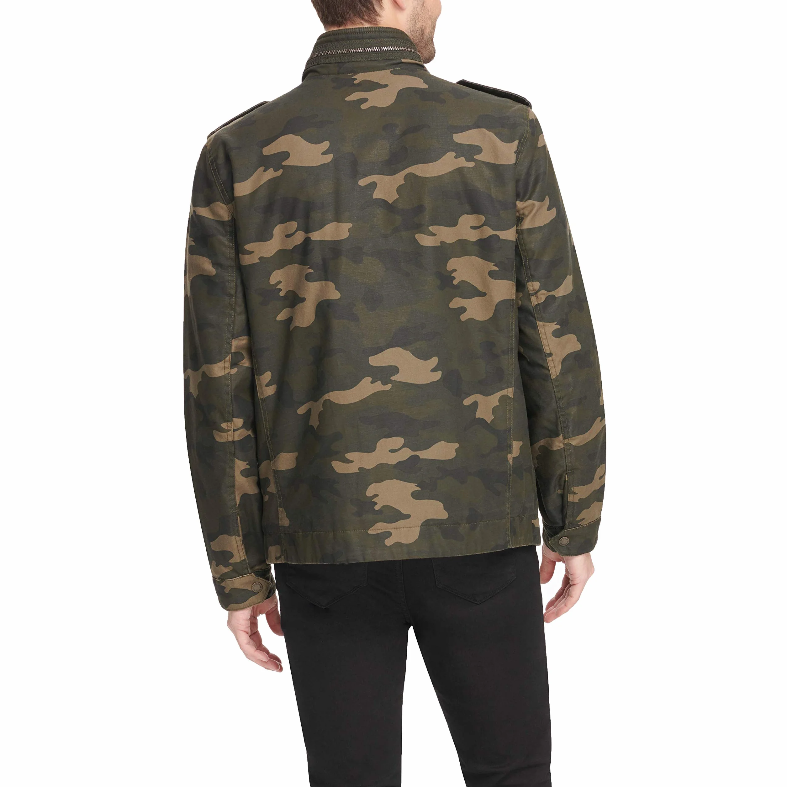 Levi's Bawełniana lekka kurtka Mężczyźni Washed Cotton Two Pocket Military Jacket