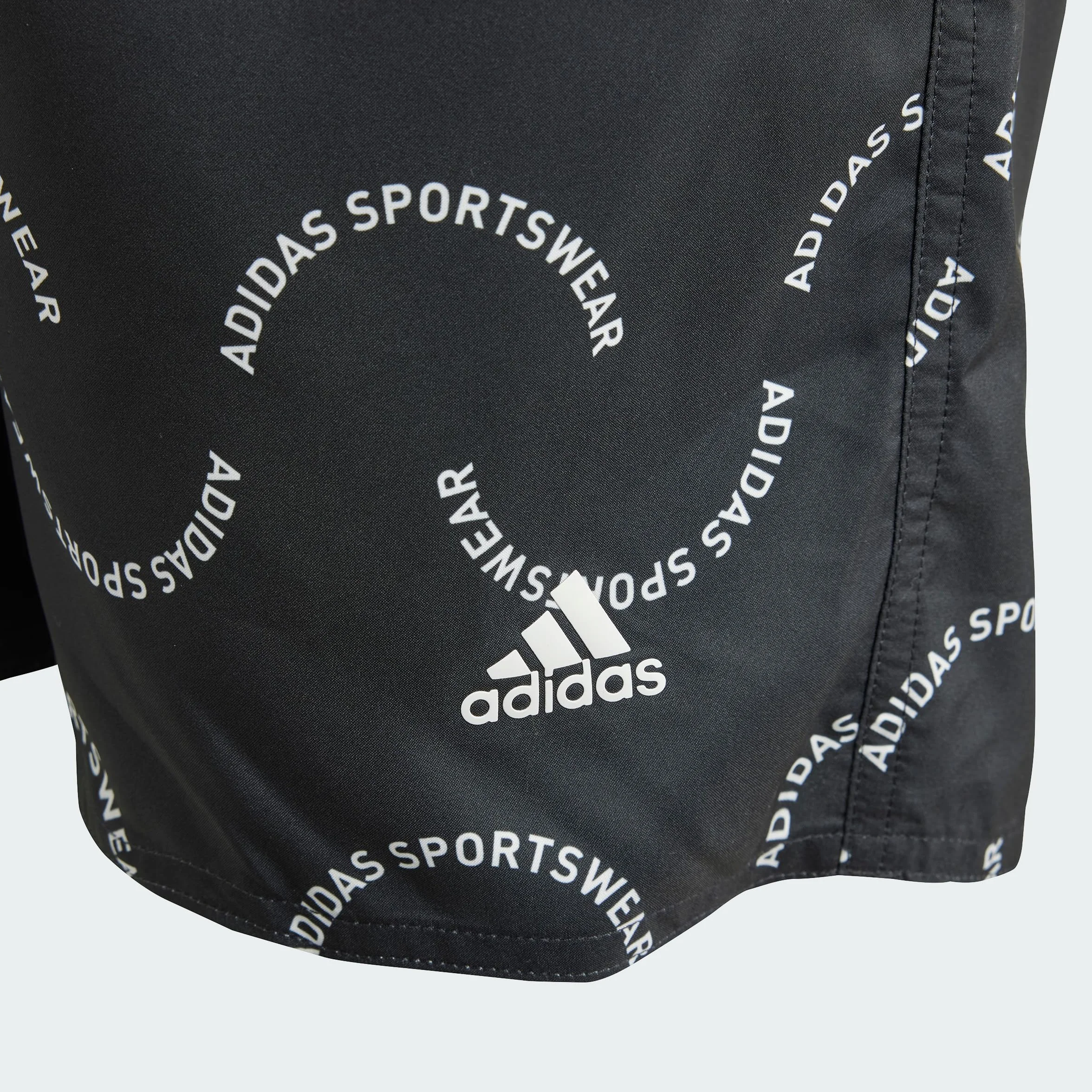 adidas Chłopcy Sportswear Wave Print CLX Swim Shorts Kids, Black/Off White, 9-10 Years