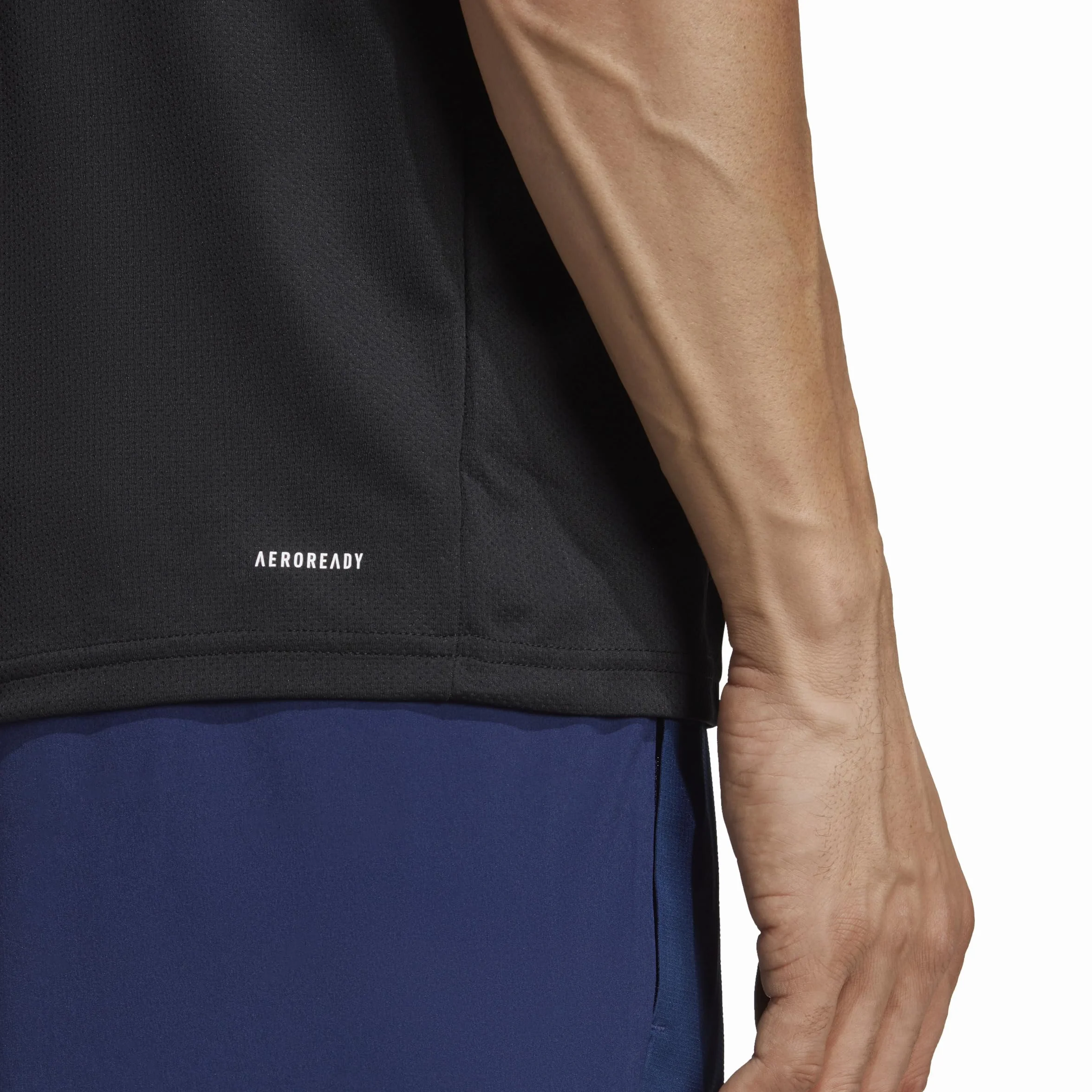 adidas Mężczyźni Train Essentials Training Tee, Black/White, L