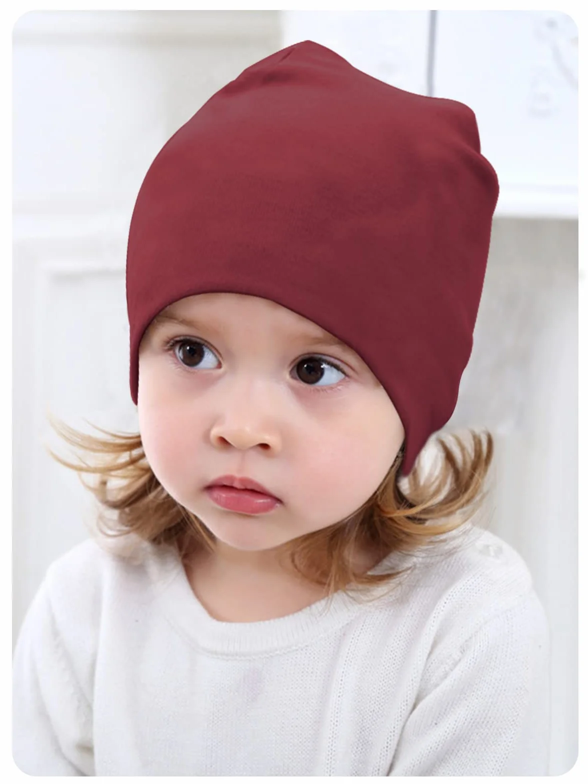 SWAUSWAUK Beanie czapka dziewczęca dla dzieci w wieku 0-6 lat – czapka szalik zestaw dla dziewczynek na jesień, zimę, wiosnę