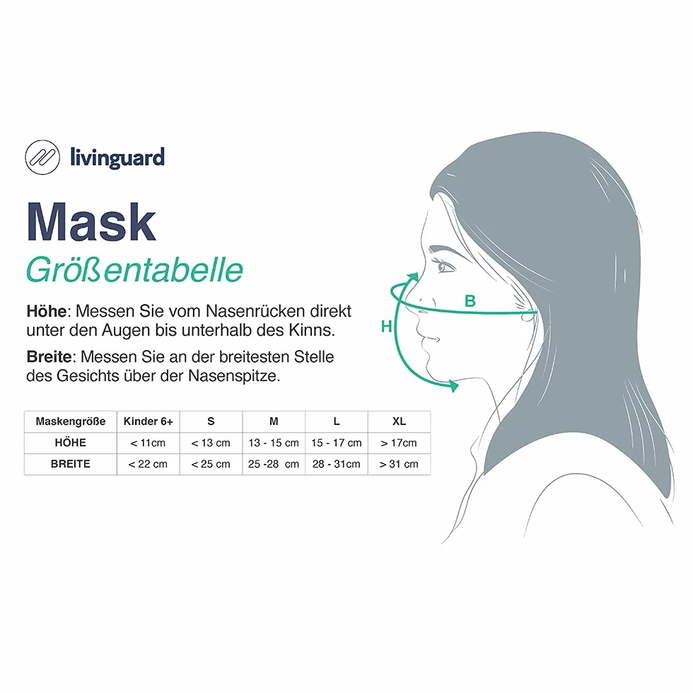 Livinguard Tube Mask Lite | komin zimowy, chusta na szyję do biegania, jazdy na rowerze, dla mężczyzn i kobiet, wielofunkcyjna, ocieplacz na szyję, ciepły polar, wiatroszczelny, ocieplacz na szyję, czarny