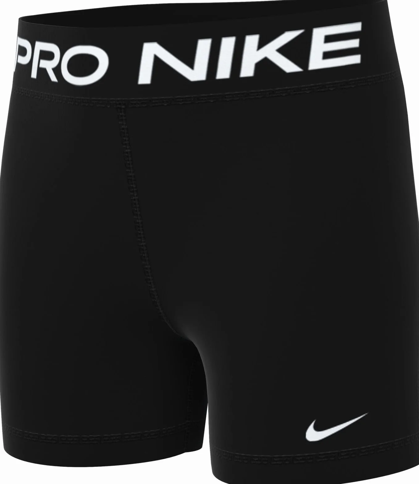 Nike Dziewczęce spodenki G Np Df 5In Szorty, Czarne/Białe, FB1081-010, XL