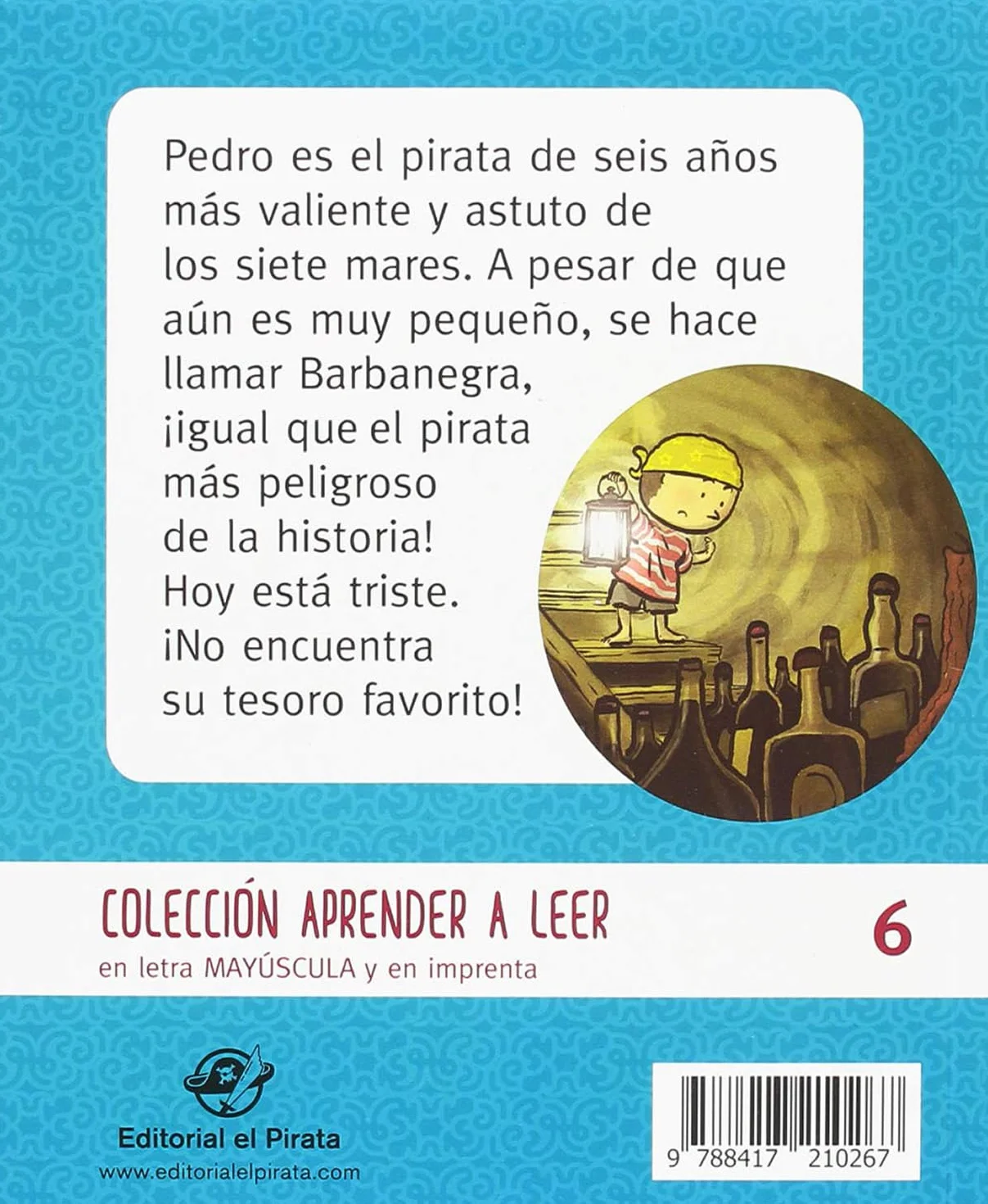 El Tesoro del Pirata: En letra MAYÚSCULA y de imprenta: cuentos para aprender a leer - niños de 5 y 6 años