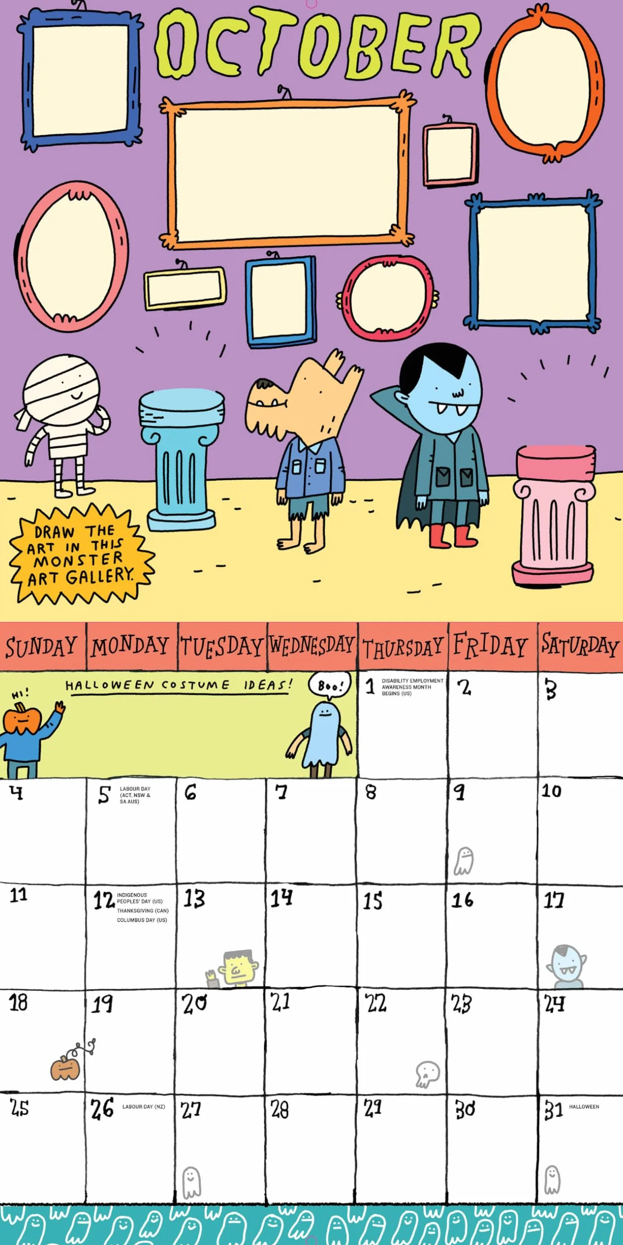 Kid's Awesome Activity Wall Calendar 2026: Includes 300+ Super Fun Stickers!