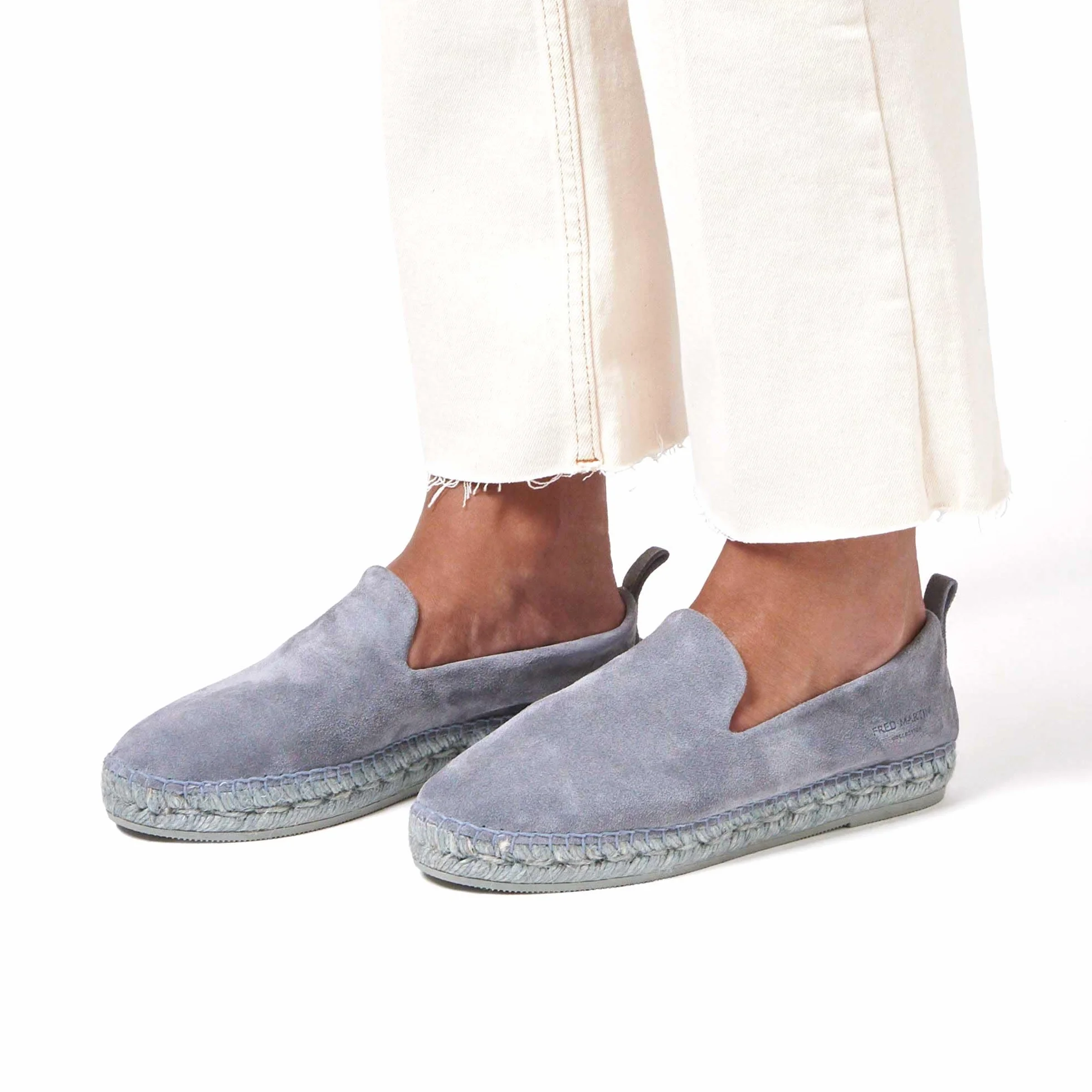 Fred Martin Collection, damskie espadryle z zamszu i juty