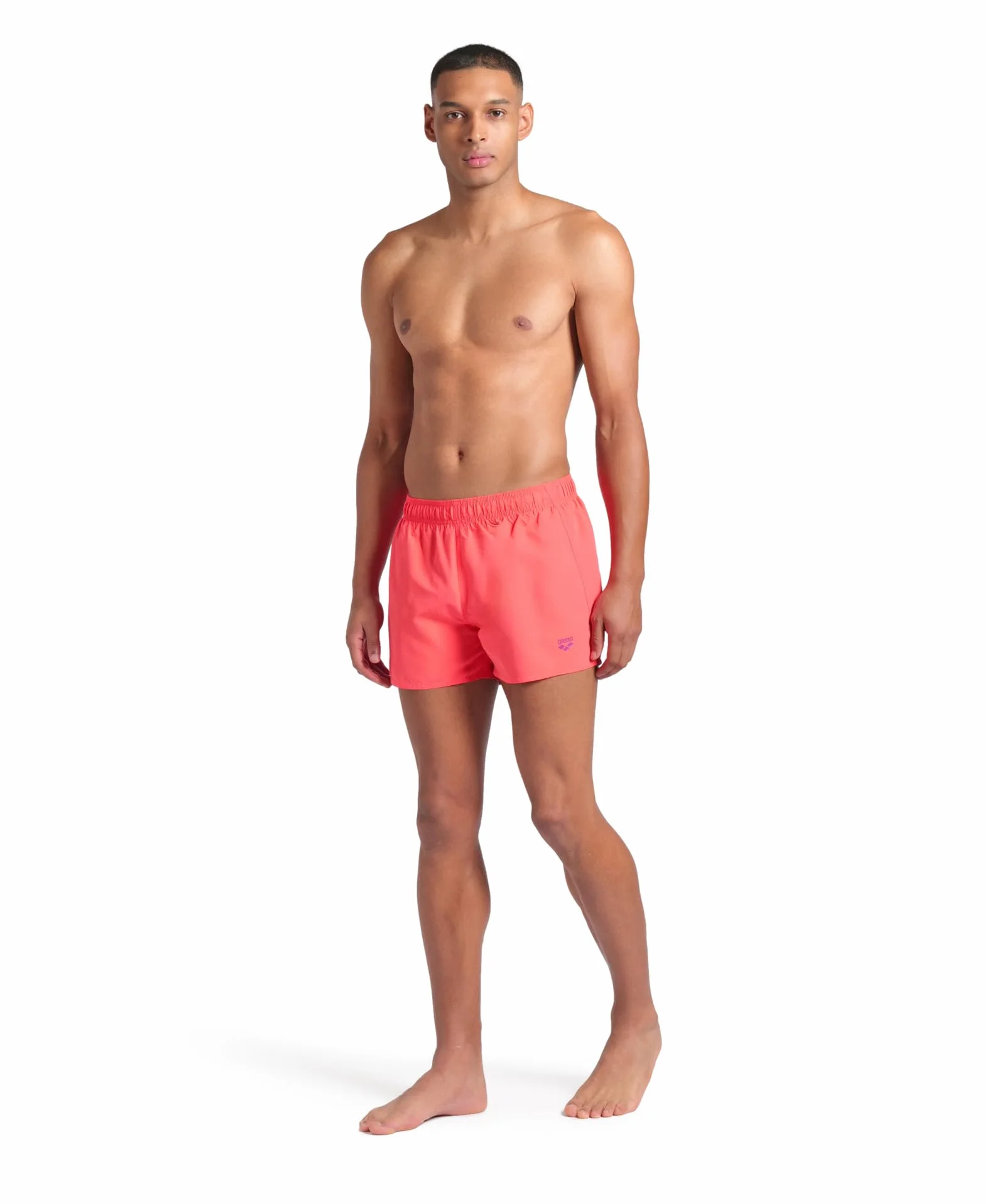 Arena X-męskie spodenki plażowe Fundamentals R, Calypso Coral-Dark Purple, M