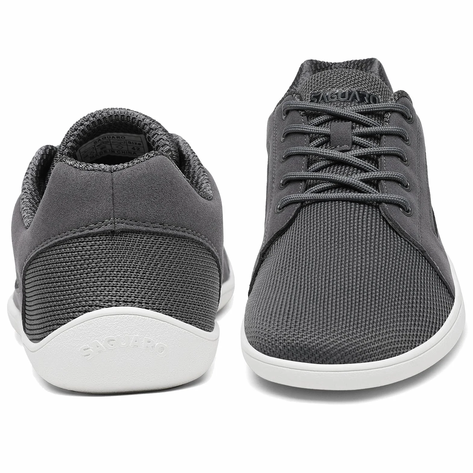 SAGUARO Saguaro DuckStride Luck Unisex Knit buty boso - miękkie, wygodne, minimalistyczne buty do chodzenia boso z szerokim noskiem, rozmiar 36-46, Niebieski