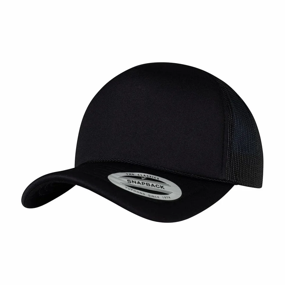 FlexFit Foam Trucker Curved Visor czapka z daszkiem, uniseks czarny czarny jeden rozmiar