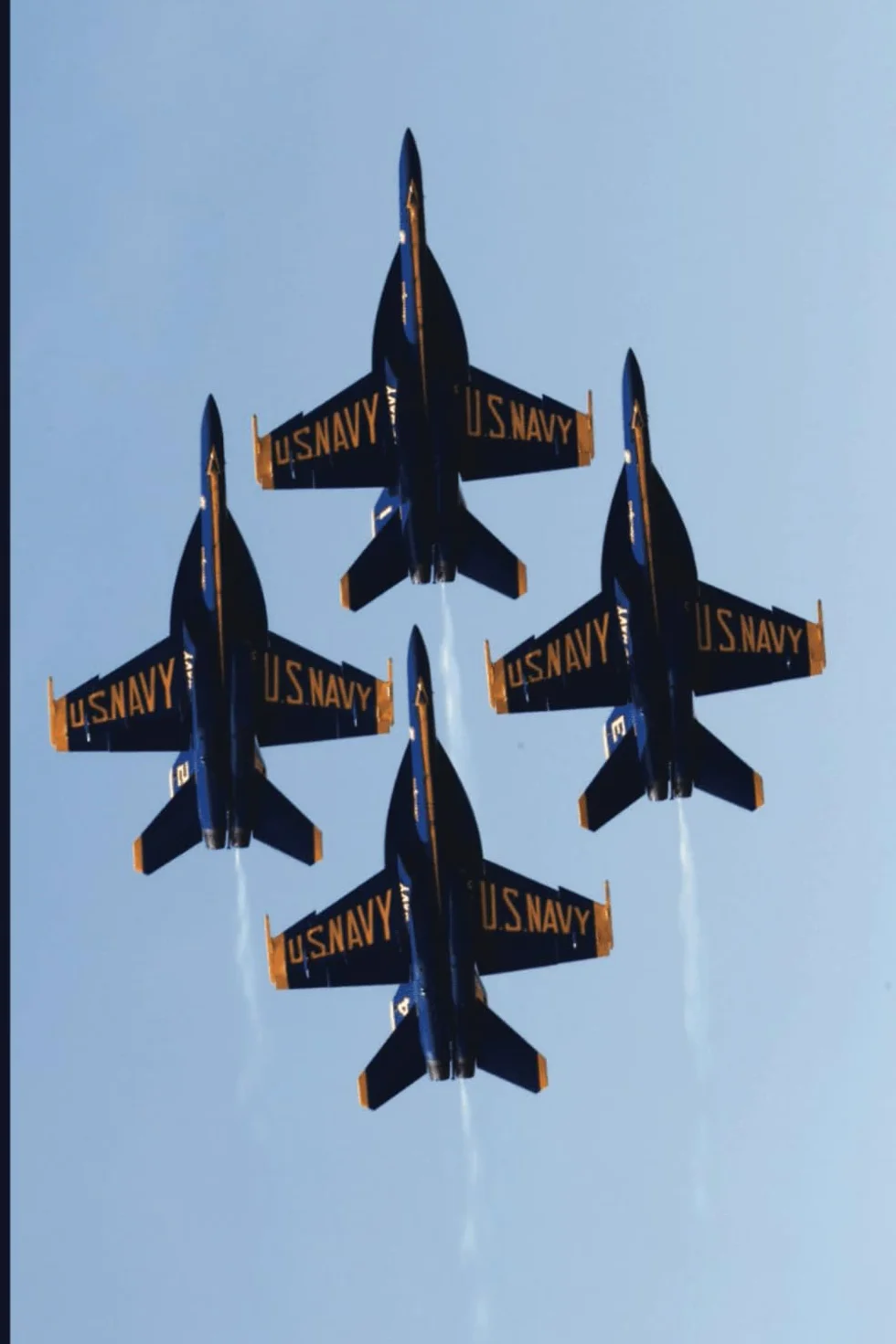 Blue Angels F/A-18 Fighter Jets Journal: The Sky's Limit - 4 Jet Formation Edition, College Ruled Notebook, Circle Date Header, 6 x 9 in., 200 pages, For kids, teens, men, and more.