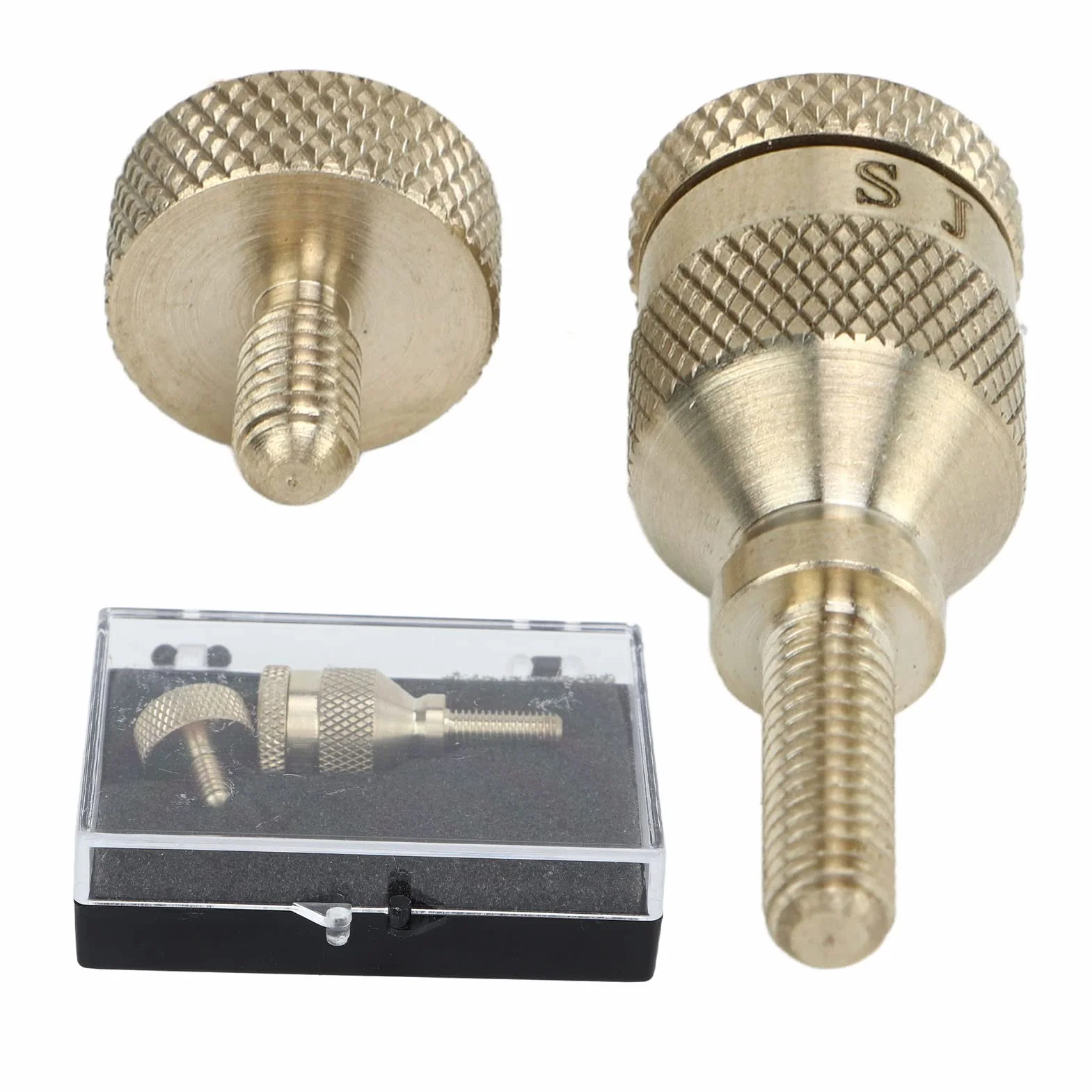 Śruba na Szyję Saksofonu, 2 Szt. 4mm Saksofon Śruba metalowa Złoty Sax Neck Screw Zakrzywiona Szyjka Saksofonu śruby Dokręcające dla Saksofonów Sopranowych, Tenorowych, Sopranowych