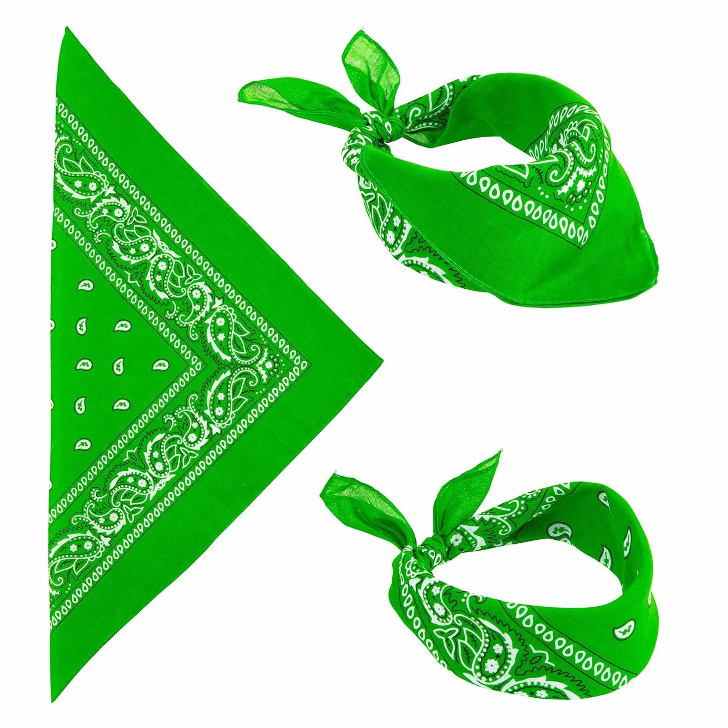 W WIDMANN MILANO Party Fashion - Bandana, 55 x 55 cm, szalik, chusta, impreza tematyczna, karnawał, akcesoria kostiumowe, akcesoria