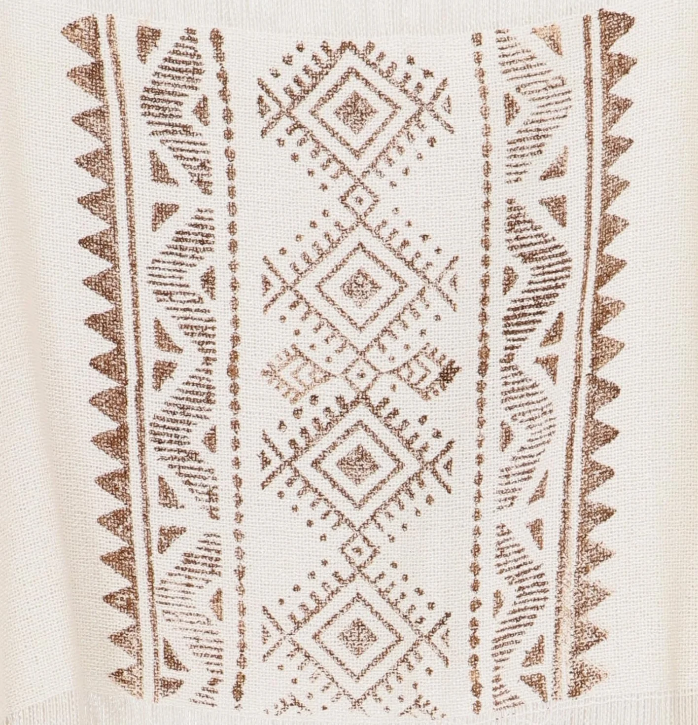 GURU SHOP Boho Ponczo, lekkie ponczo oversize boho - białe, damskie