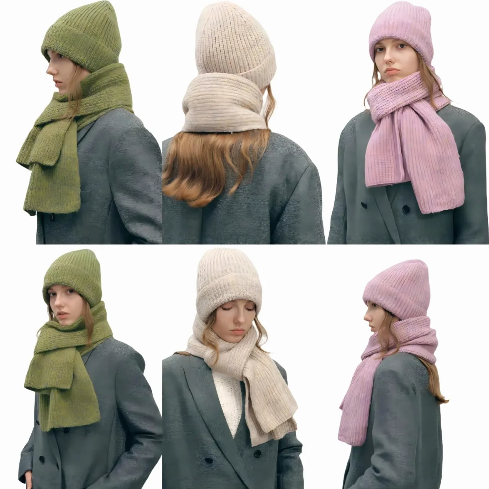 Czapki Czapki Skullies Czapki Beanie 2-częściowy Zestaw Szalik Kobiety Mężczyźni Moda Gruba Ciepła Czapka Narciarska Czapka Z Daszkiem