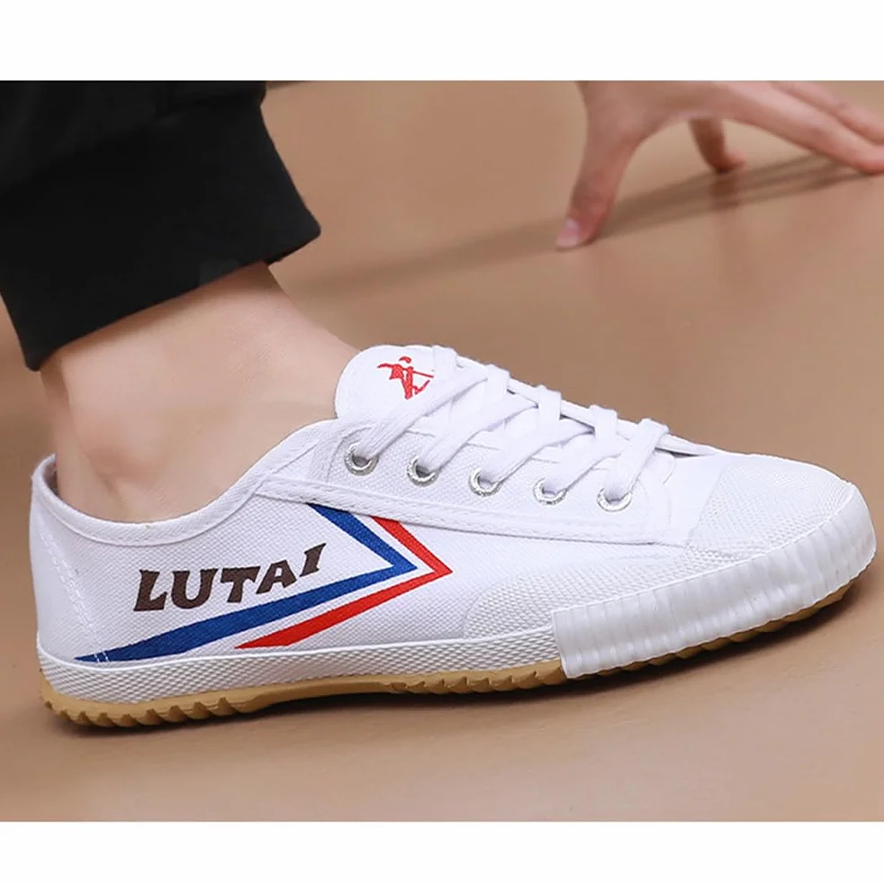Buty do sztuk walki Unisex Tai-Chi Sneakers Shaolin Monk Buty do sztuk walki Moda Qigong Trainerss,White,40 EU