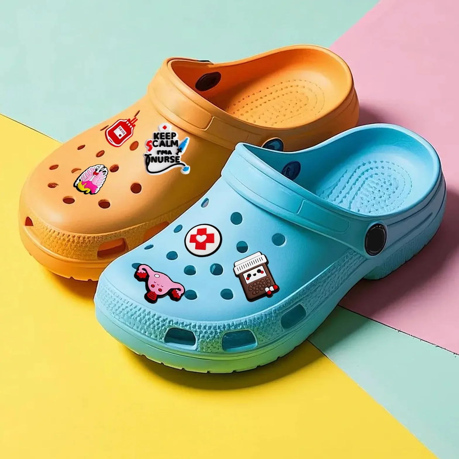 Crocs zestaw przypinek, 30 sztuk, dekoracja butów, zabawne zawieszki z kreskówki dla dzieci i dorosłych