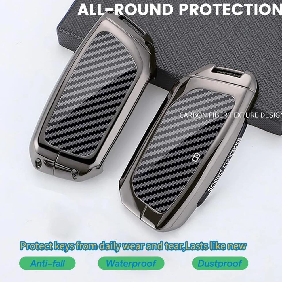 ontto Etui na kluczyki samochodowe ze stopu, pasuje do BMW 2026 2025 2024 X1 U11 X2 X3 G45 X5 X6 X7 IX1 2er U06 Touring 3er 5er 7er G07 I7 i5 etui na klucze obudowa kluczy etui ochronne breloczek do