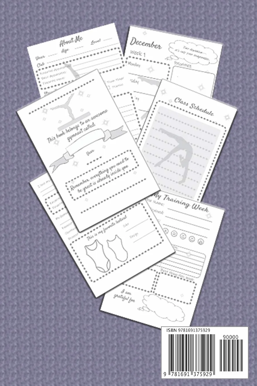 Gymnastics Training Log & Journal: An awesome resource for gymnasts to log their training, how they felt & their meet scores!