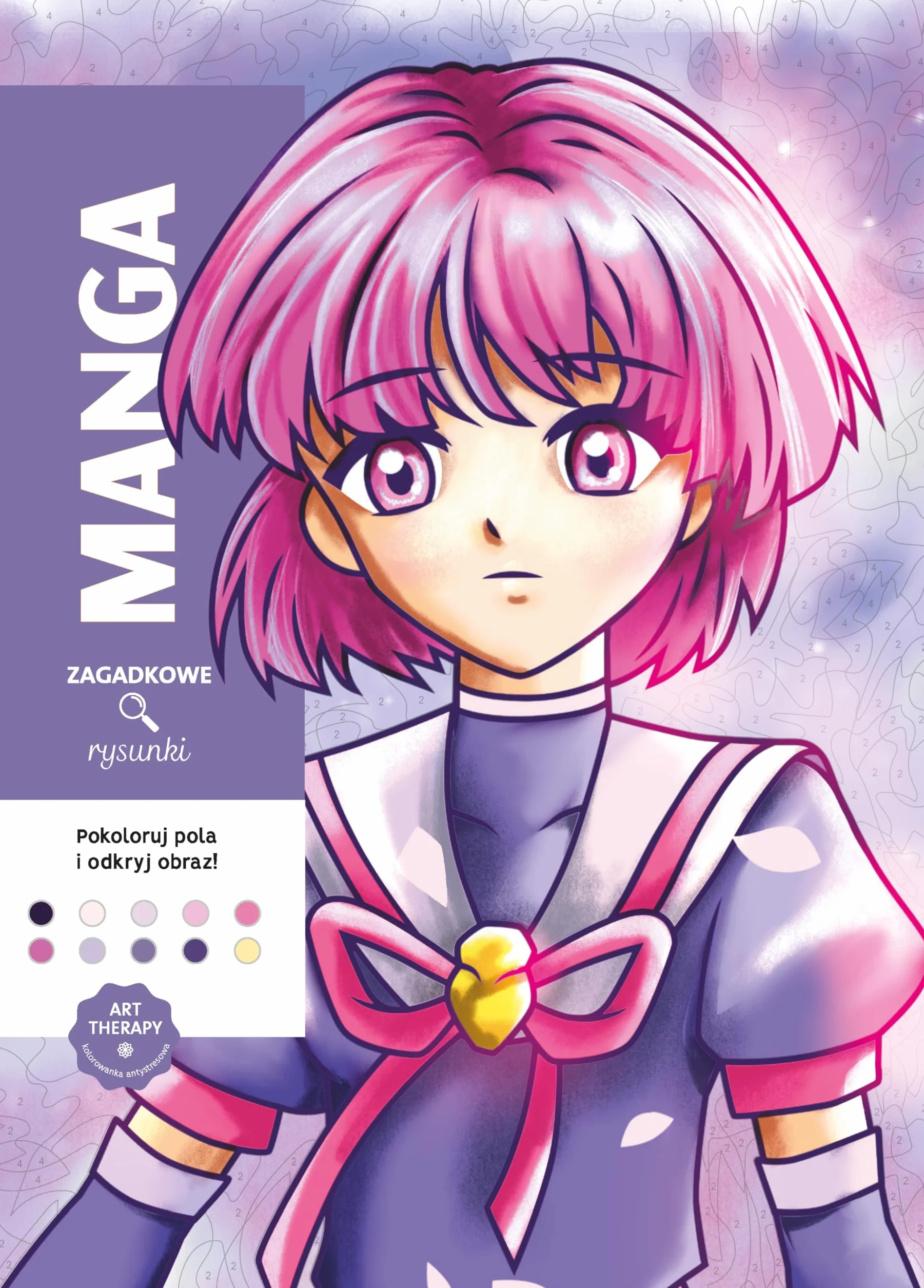 Art therapy. Kolorowanka antystresowa. Manga. Zagadkowe rysunki