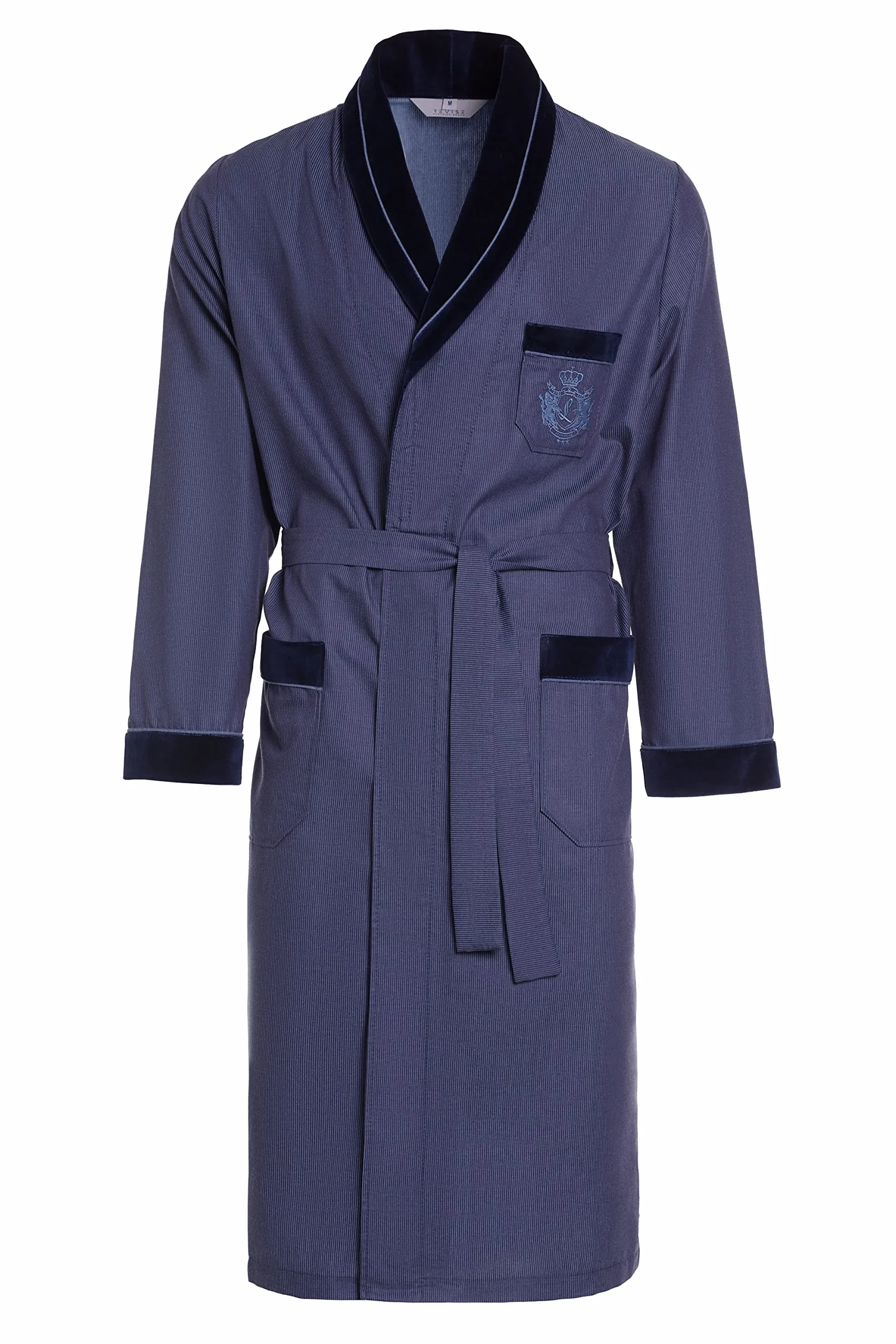 Revise RE-505 Elegancki bawełniany szlafrok męski – 100% bawełna