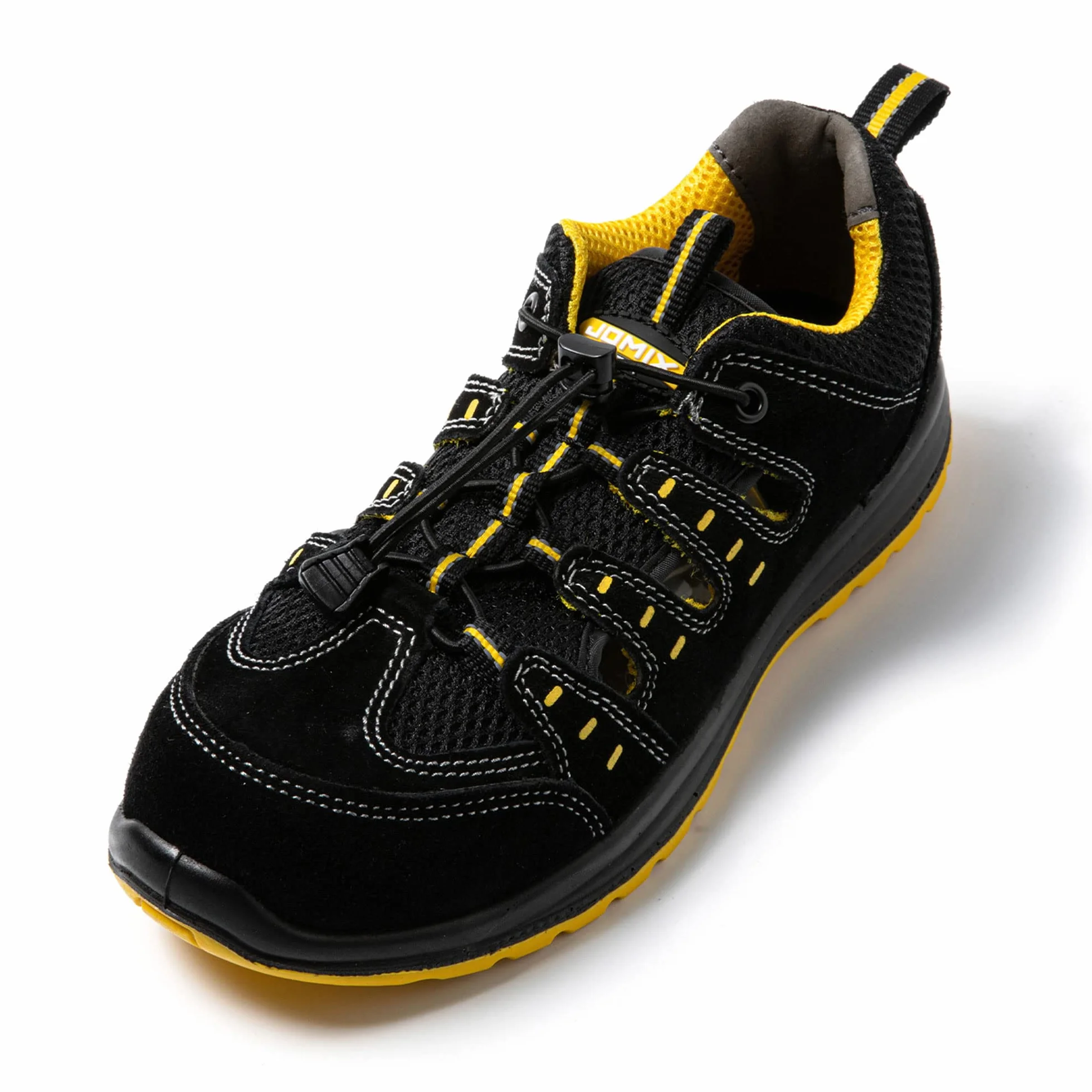 JOMIX buty antyfortunistyczne męskie letnie buty robocze damskie letnie S1 SRC, Czarny, 38 EU